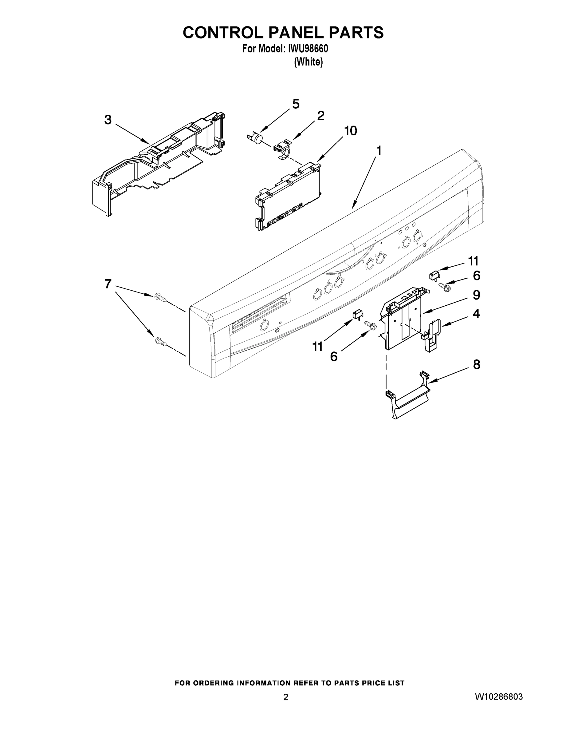 02 - CONTROL PANEL PARTS