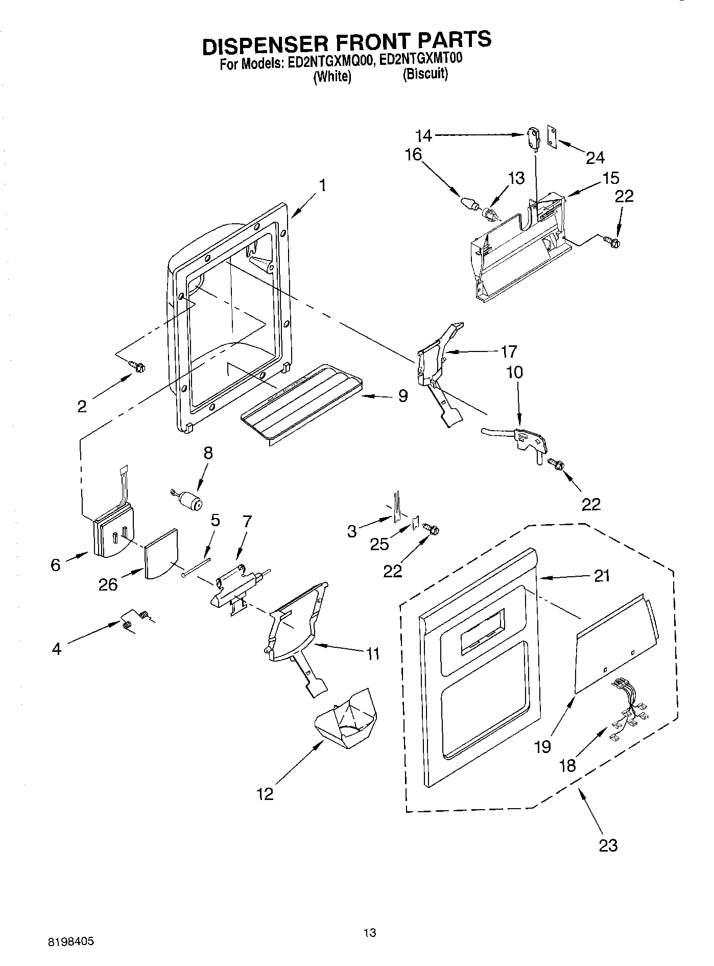 08 - DISPENSER FRONT PARTS