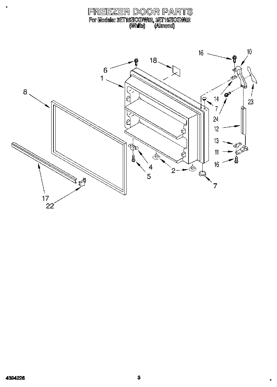 02 - FREEZER DOOR