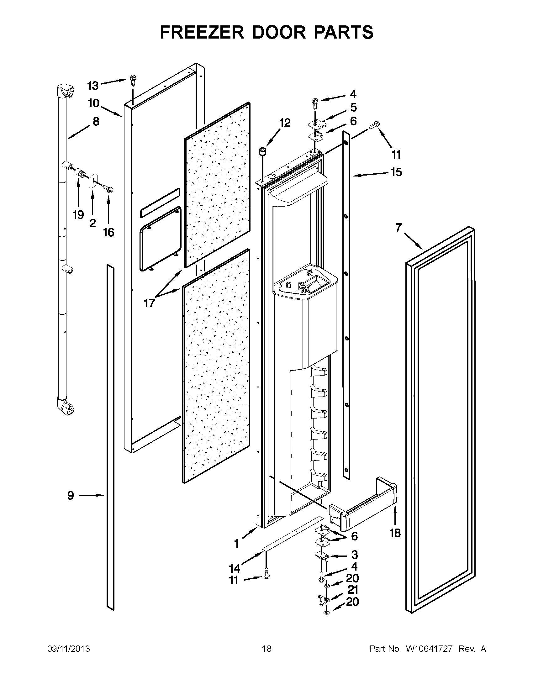 10 - FREEZER DOOR PARTS