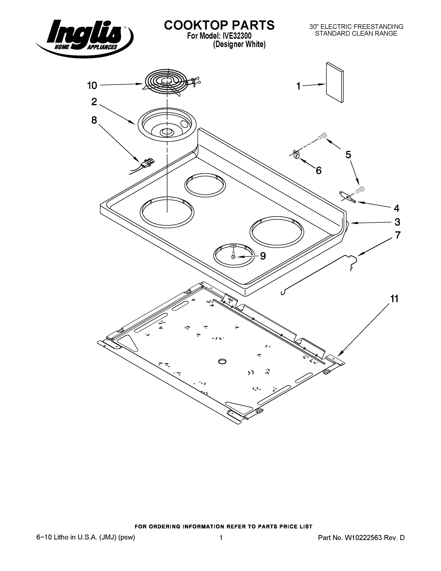 01 - COOKTOP PARTS