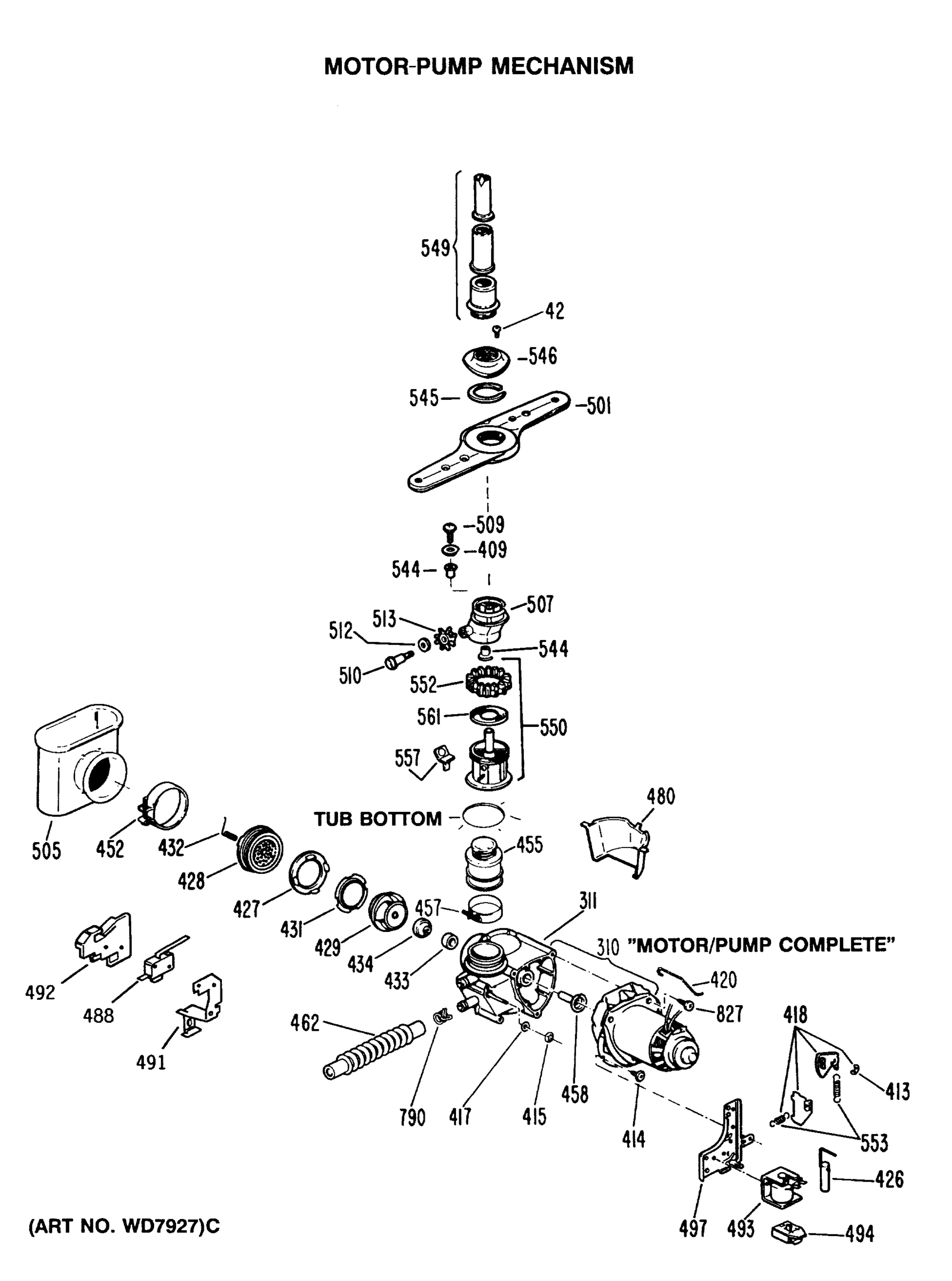 MOTOR-PUMP MECHANISM