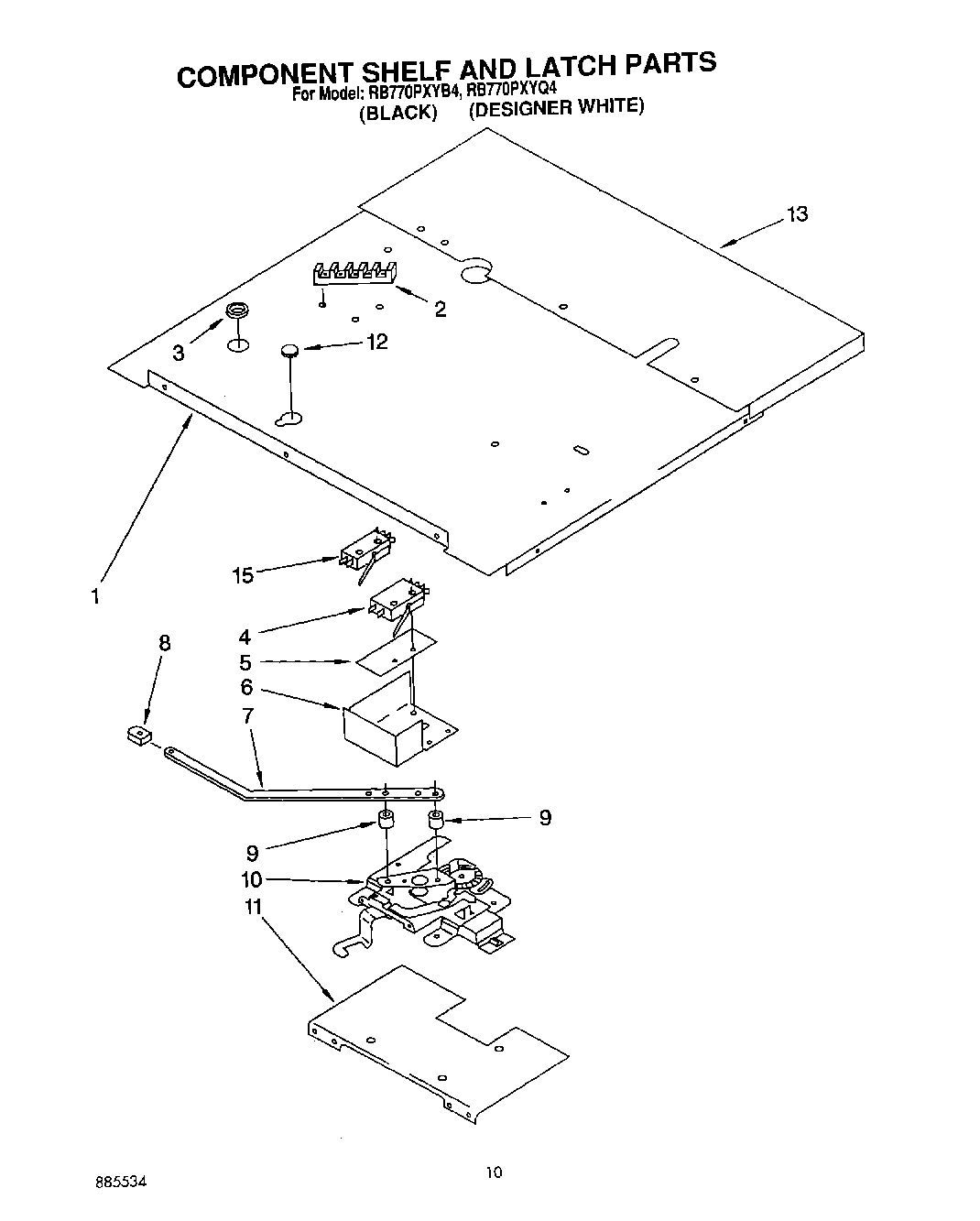06 - COMPONENT SHELF AND LATCH