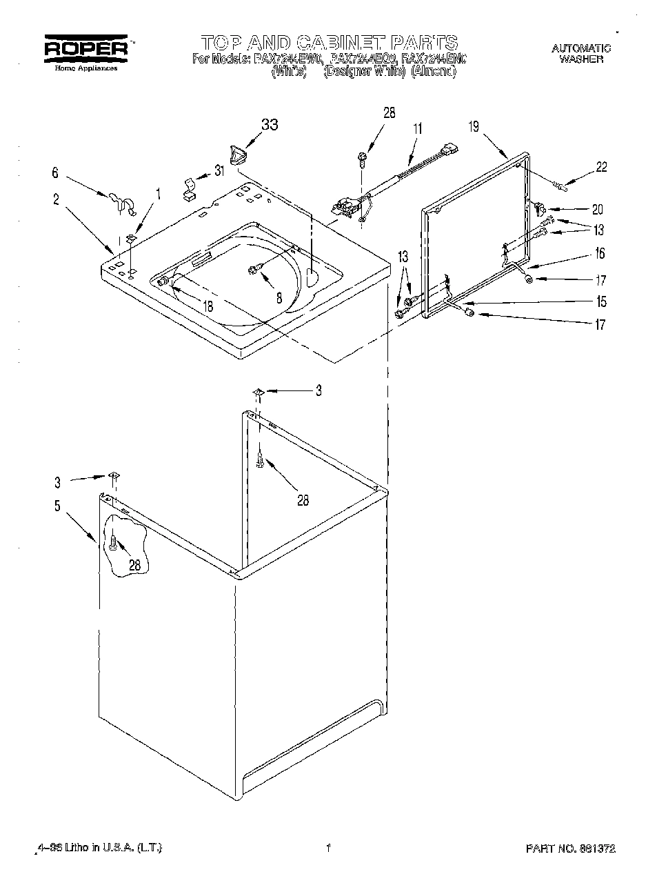 01 - TOP AND CABINET