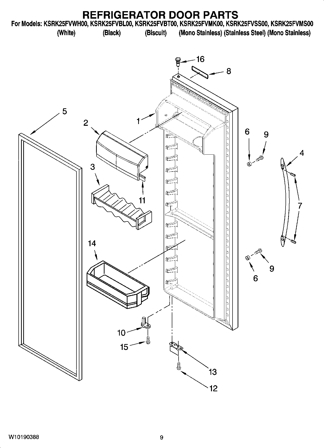 06 - REFRIGERATOR DOOR PARTS