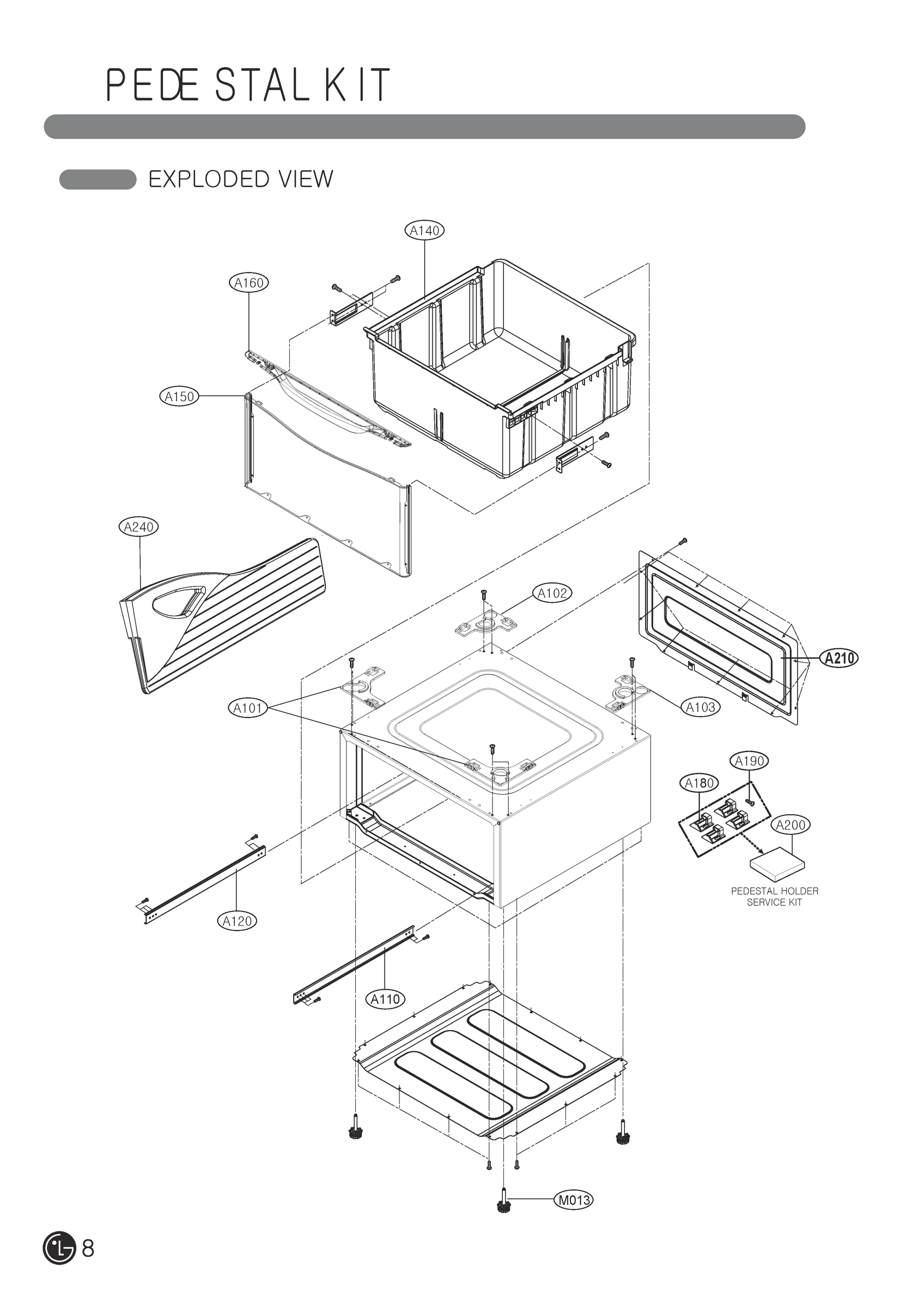 PEDESTAL KIT