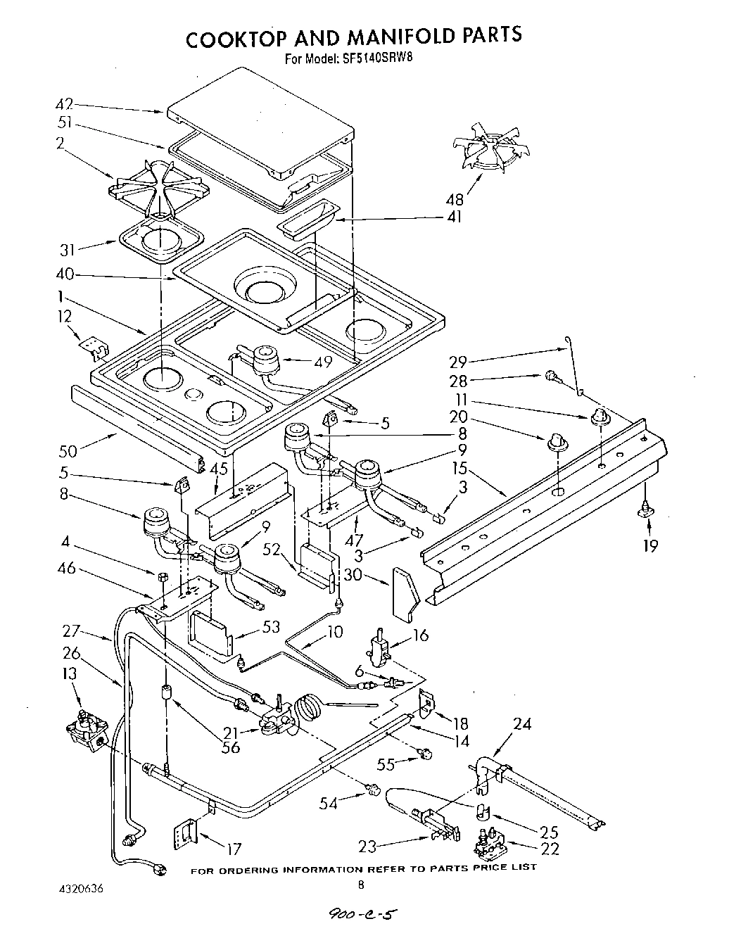 07 - COOKTOP AND MANIFOLD , LIT/OPTIONAL
