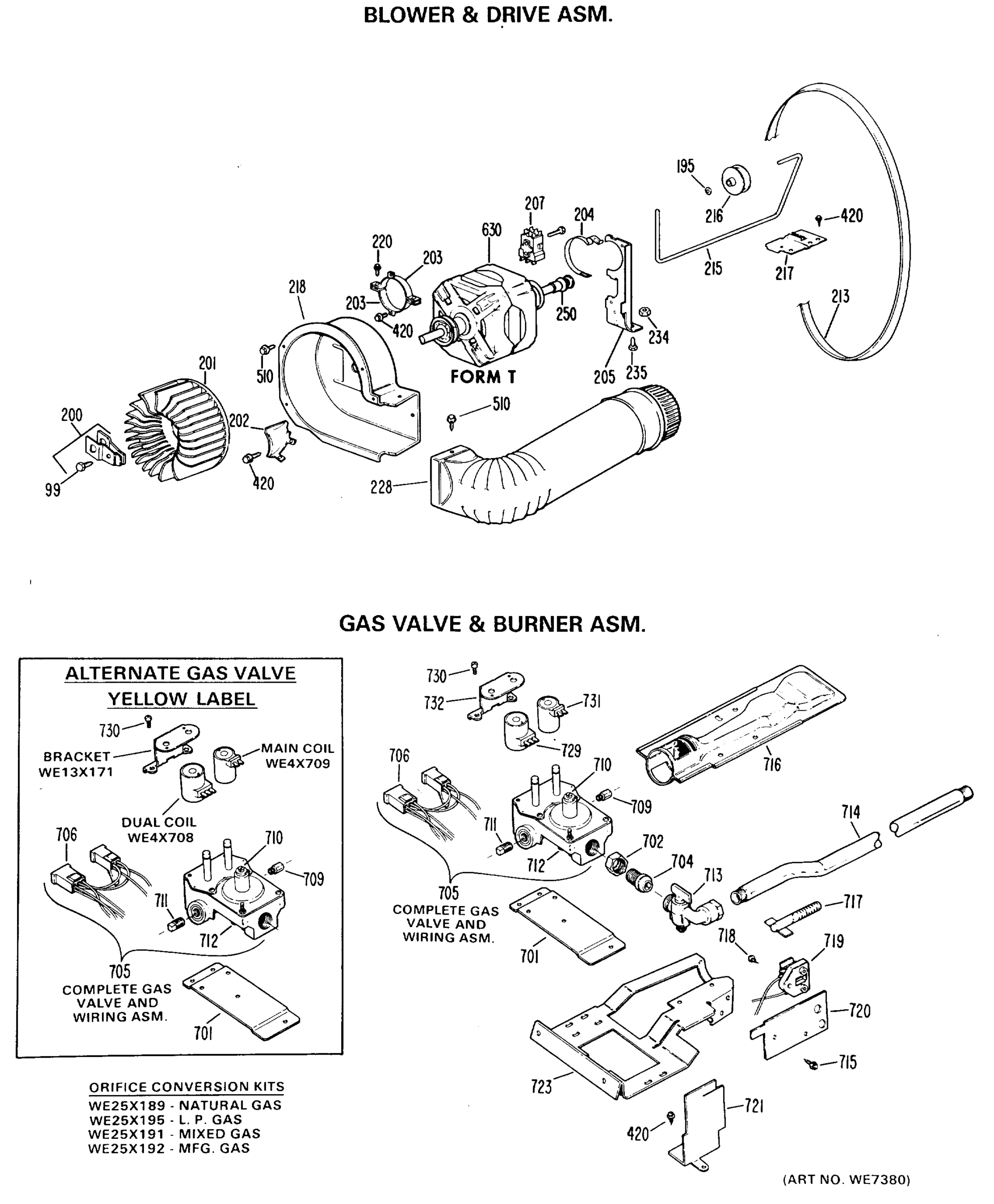 BLOWER & DRIVE ASM.