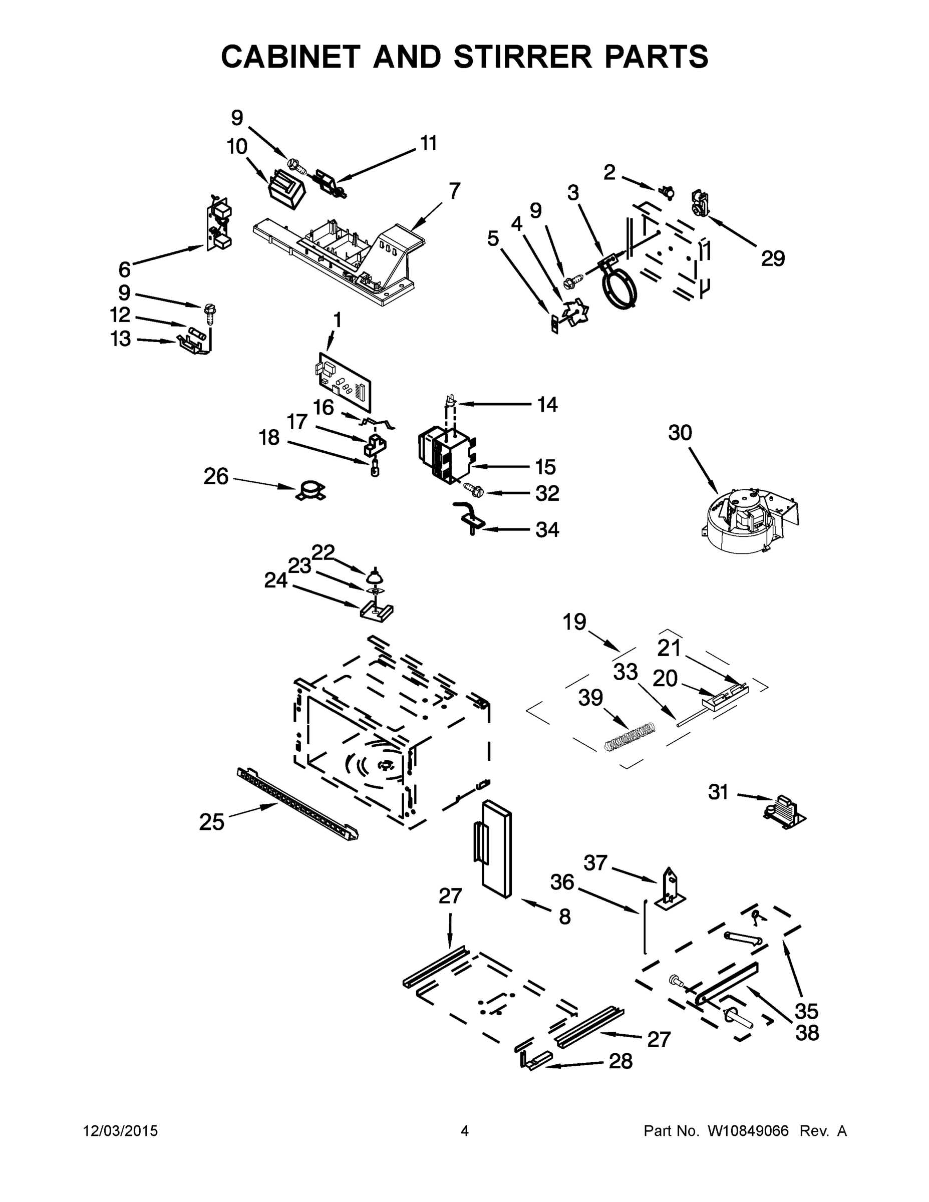 03 - CABINET AND STIRRER PARTS