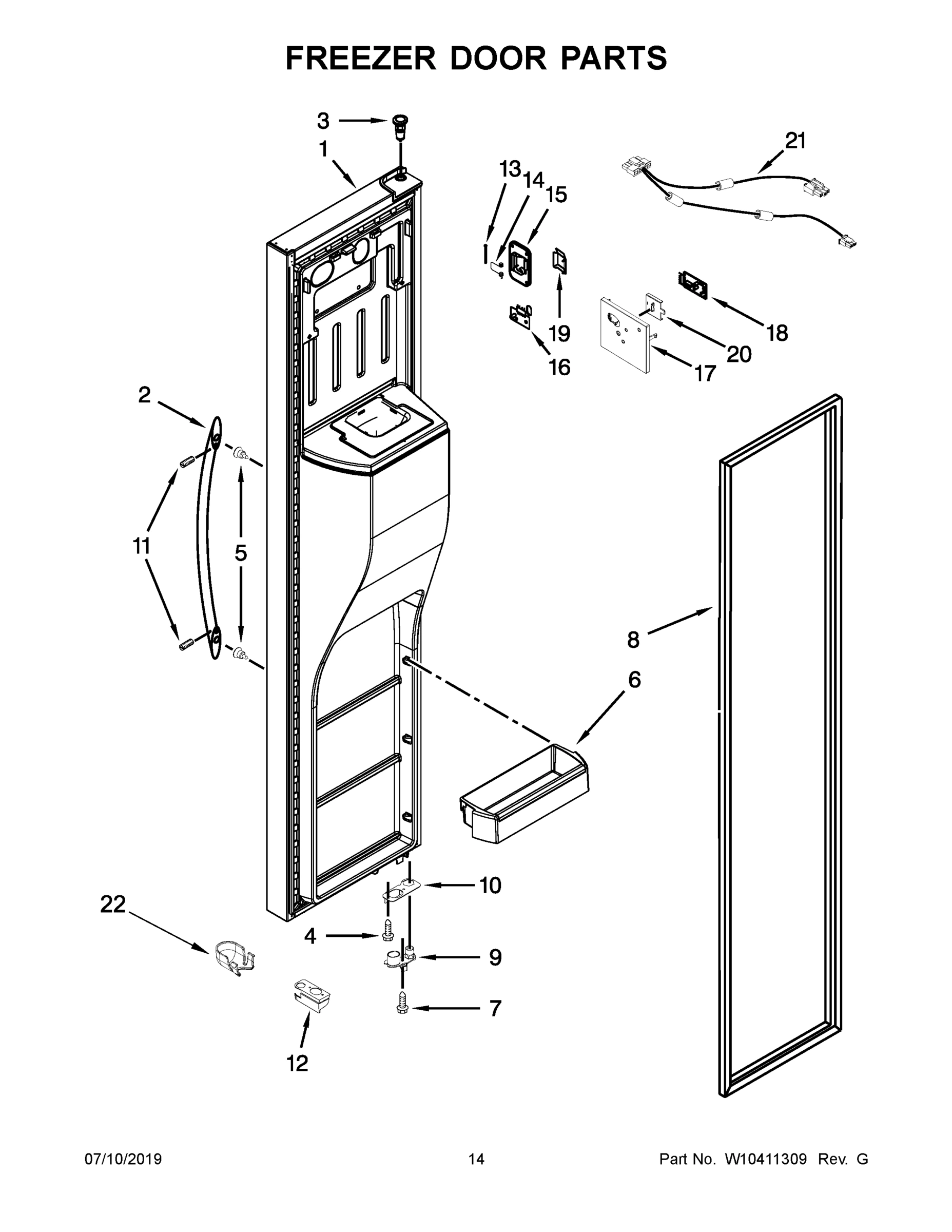 08 - FREEZER DOOR PARTS