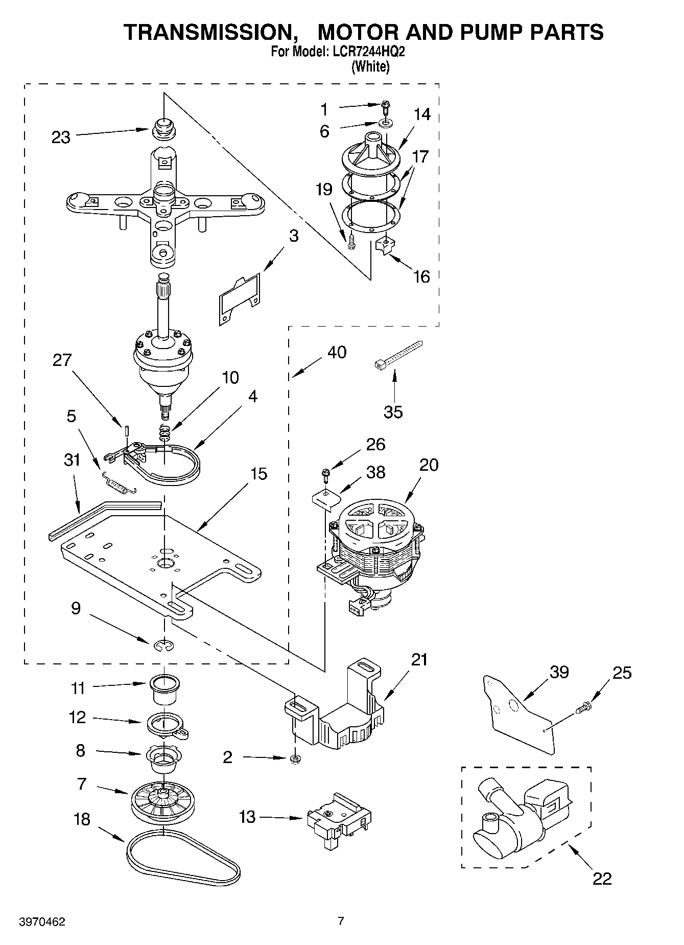 04 - TRANSMISSION, MOTOR AND PUMP PARTS