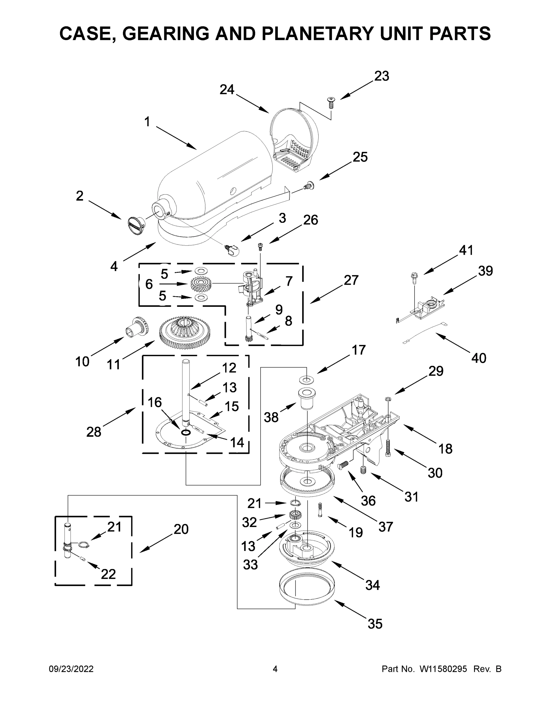 03 - CASE, GEARING AND PLANETARY UNIT PARTS