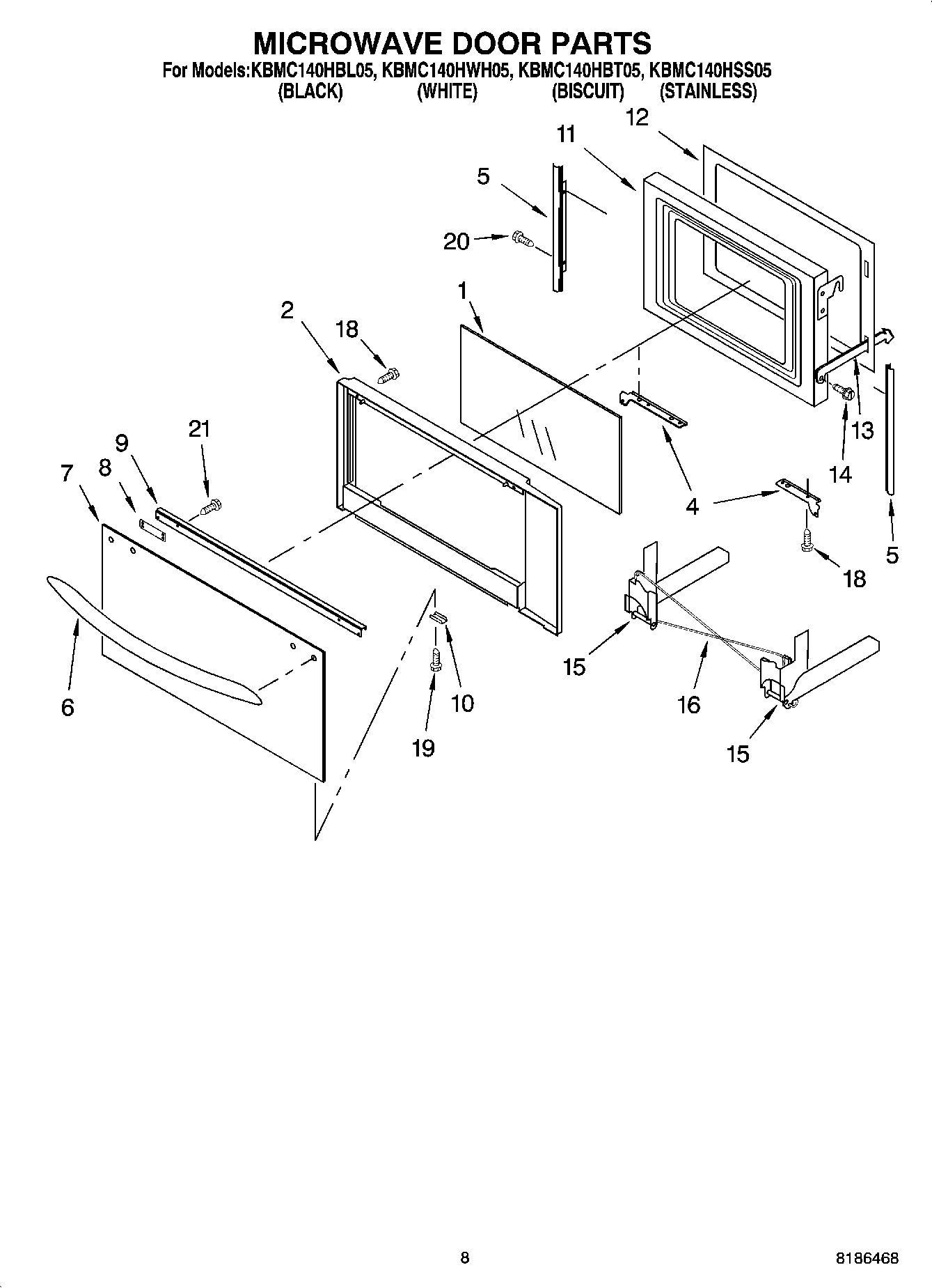 06 - MICROWAVE DOOR PARTS, OPTIONAL PARTS