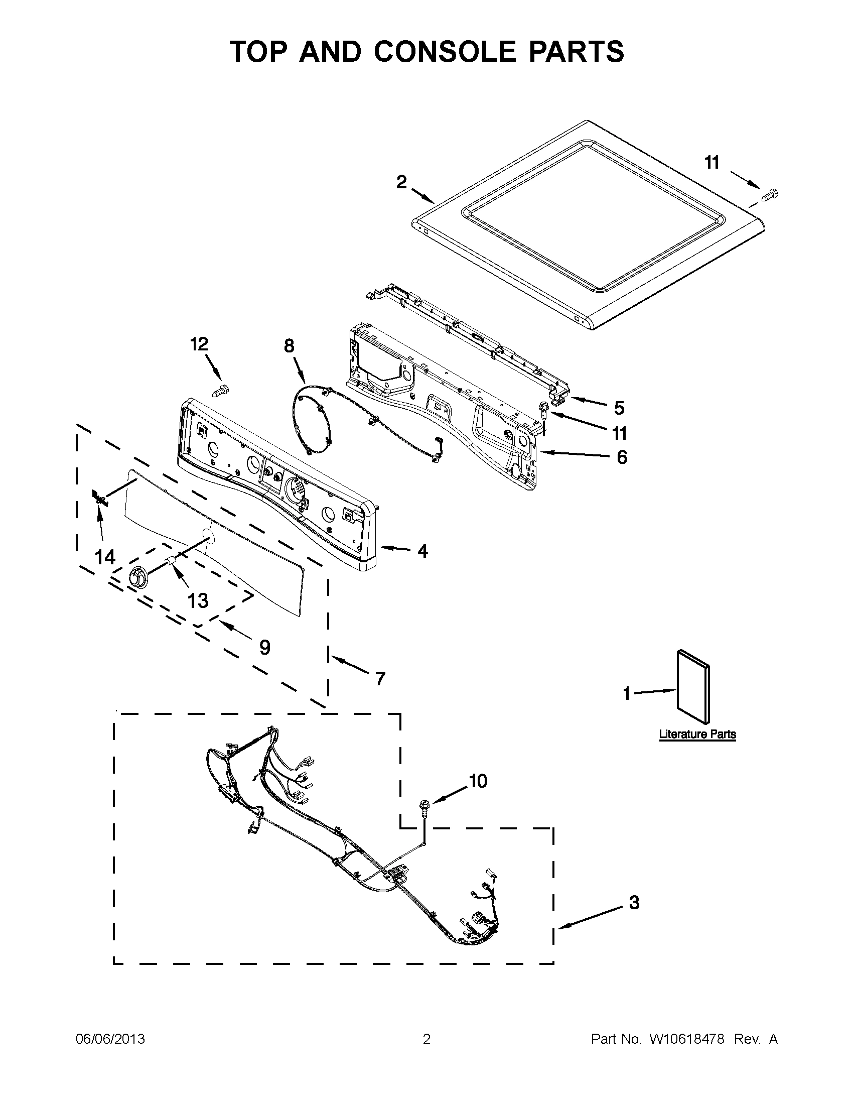 01 - TOP AND CONSOLE PARTS