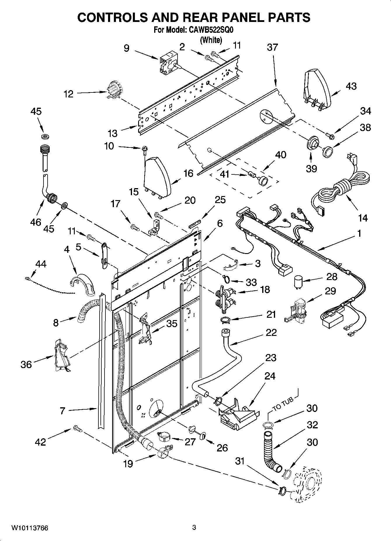 02 - CONTROLS AND REAR PANEL PARTS