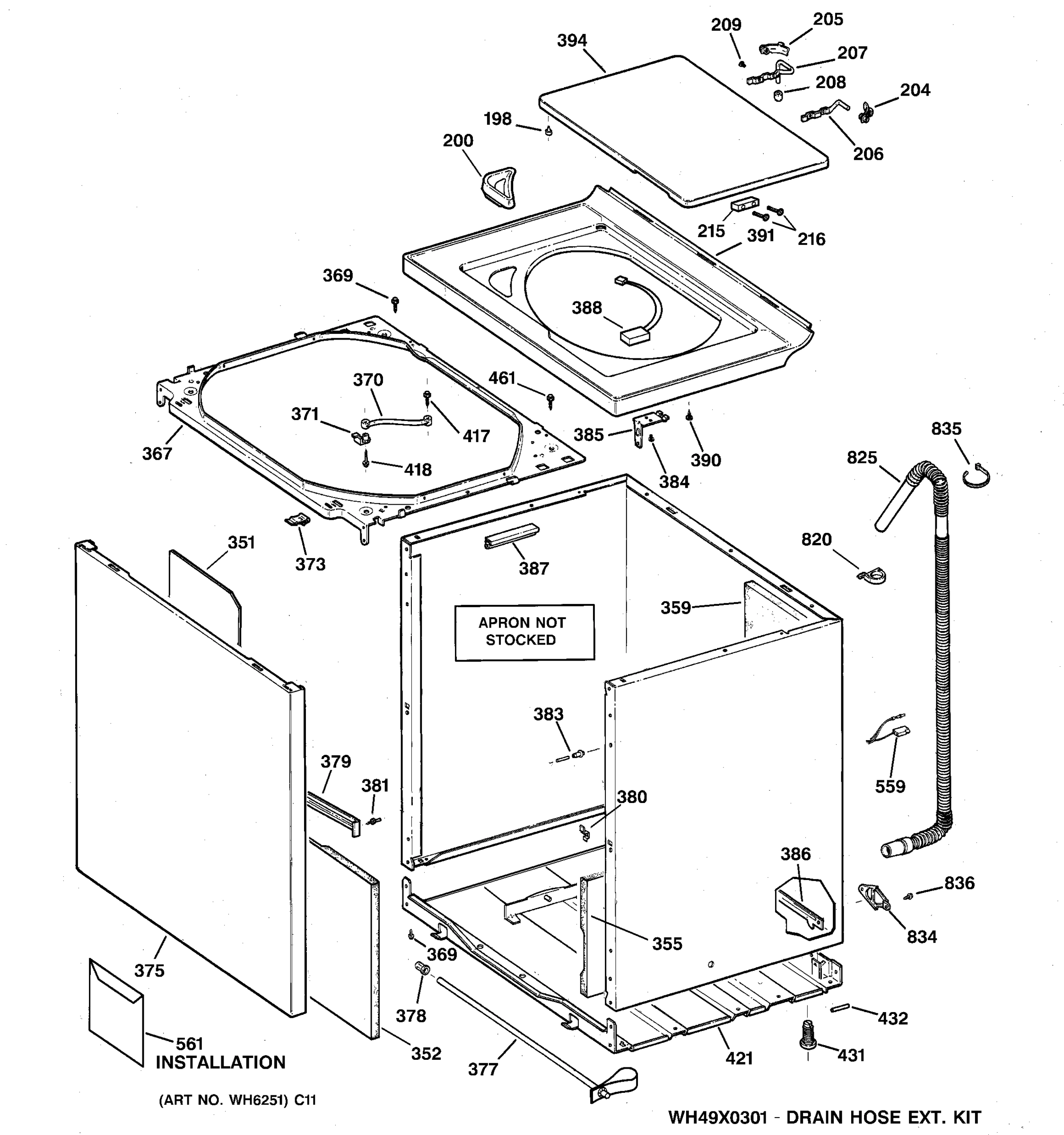 CABINET, COVER & FRONT PANEL