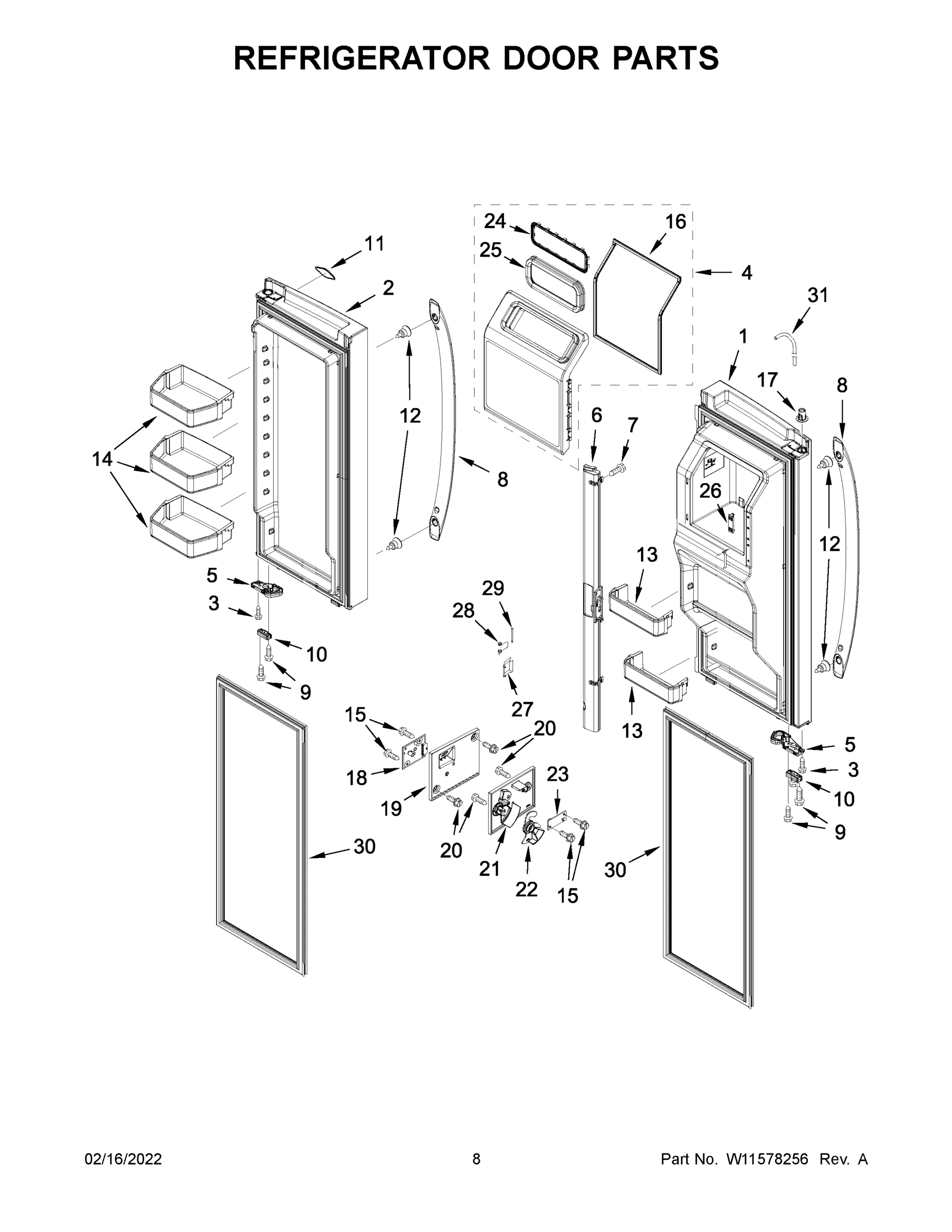 05 - REFRIGERATOR DOOR PARTS