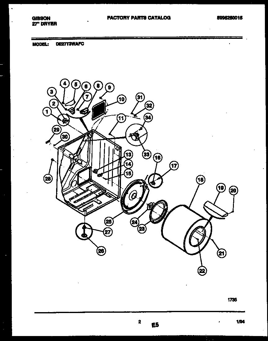 02 - CABINET AND COMPONENT PARTS