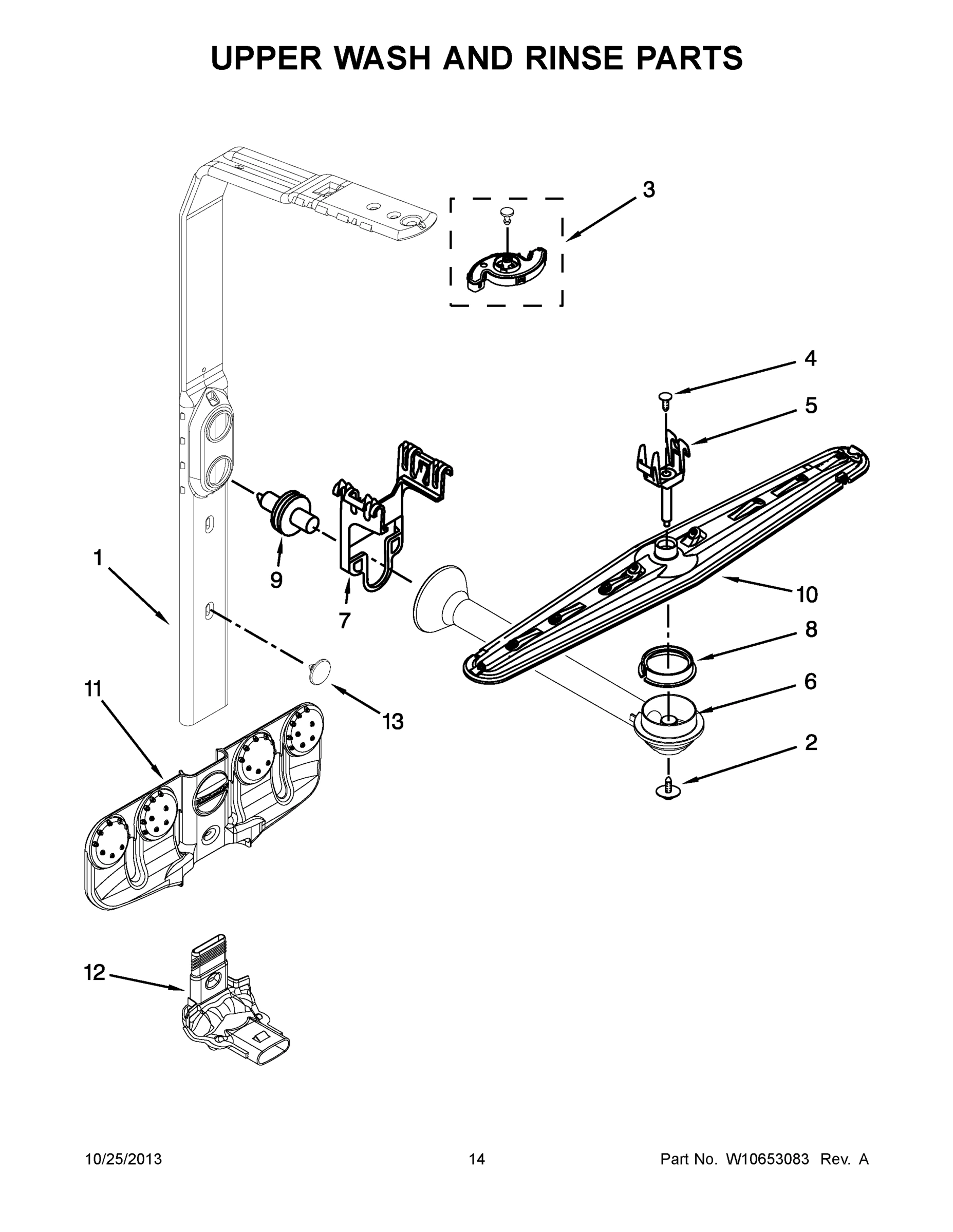 08 - UPPER WASH AND RINSE PARTS