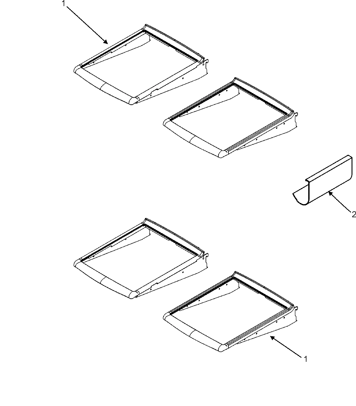 13 - REFRIGERATOR SHELVES