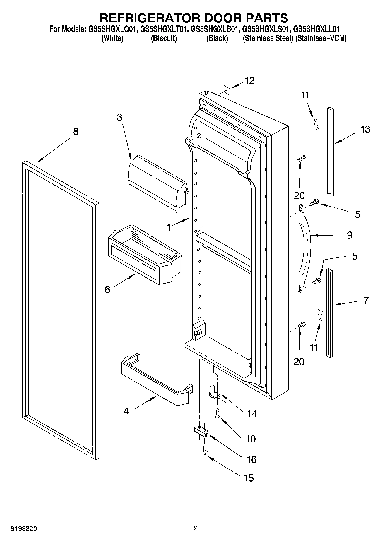 06 - REFRIGERATOR DOOR PARTS