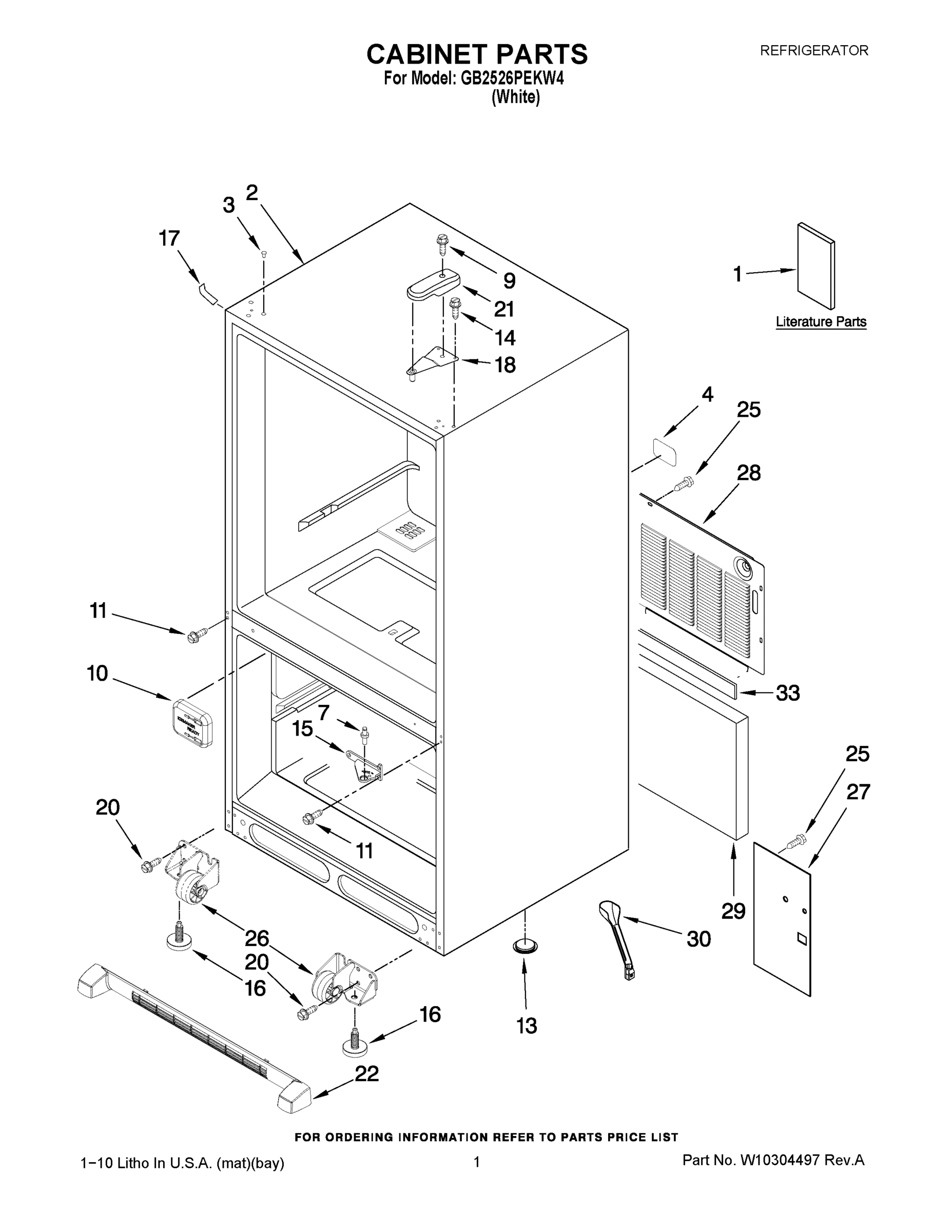 01 - CABINET PARTS