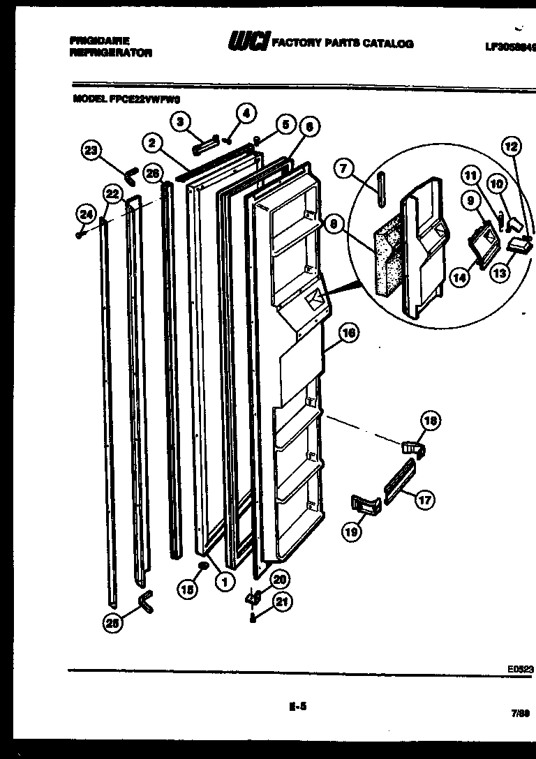 02 - FREEZER DOOR PARTS