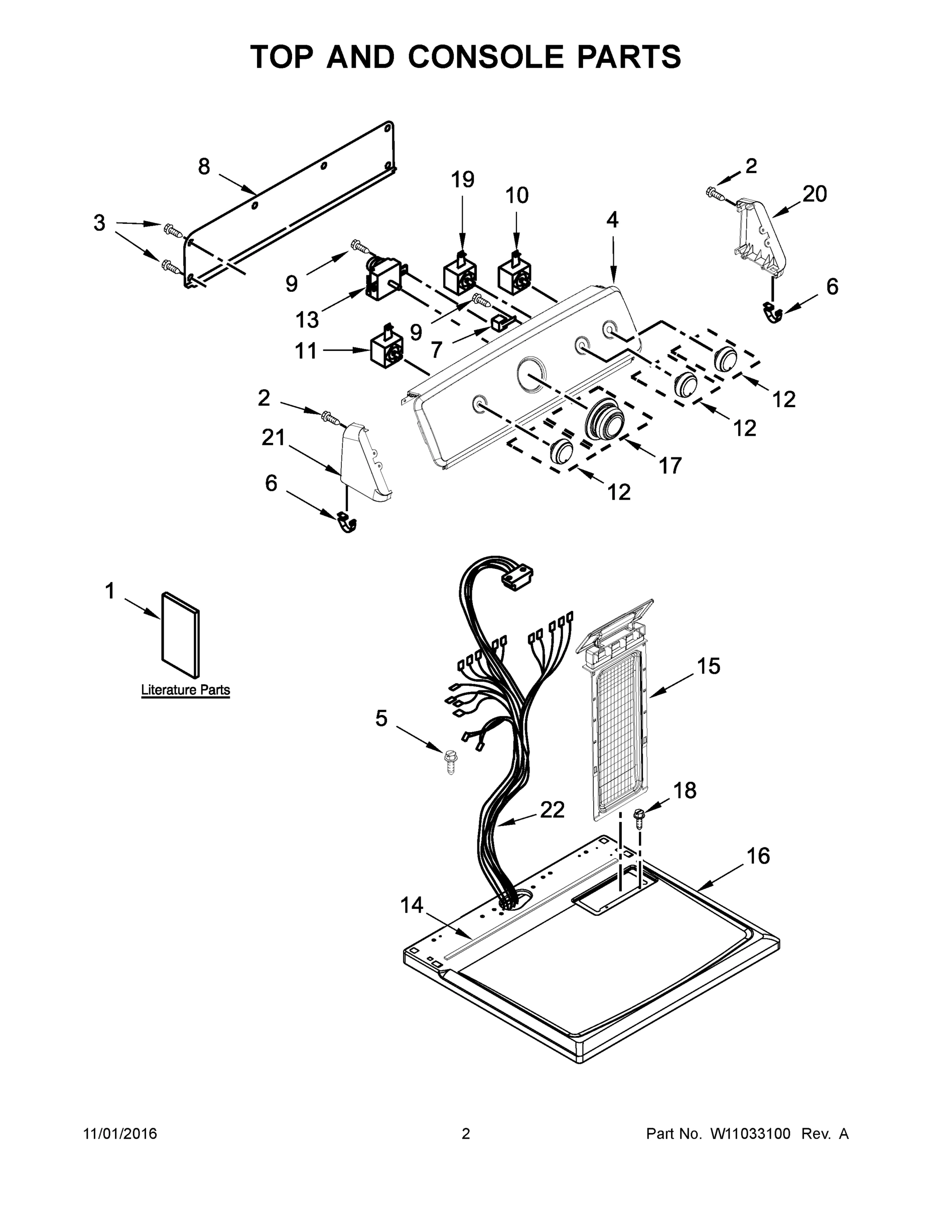 02 - TOP AND CONSOLE PARTS
