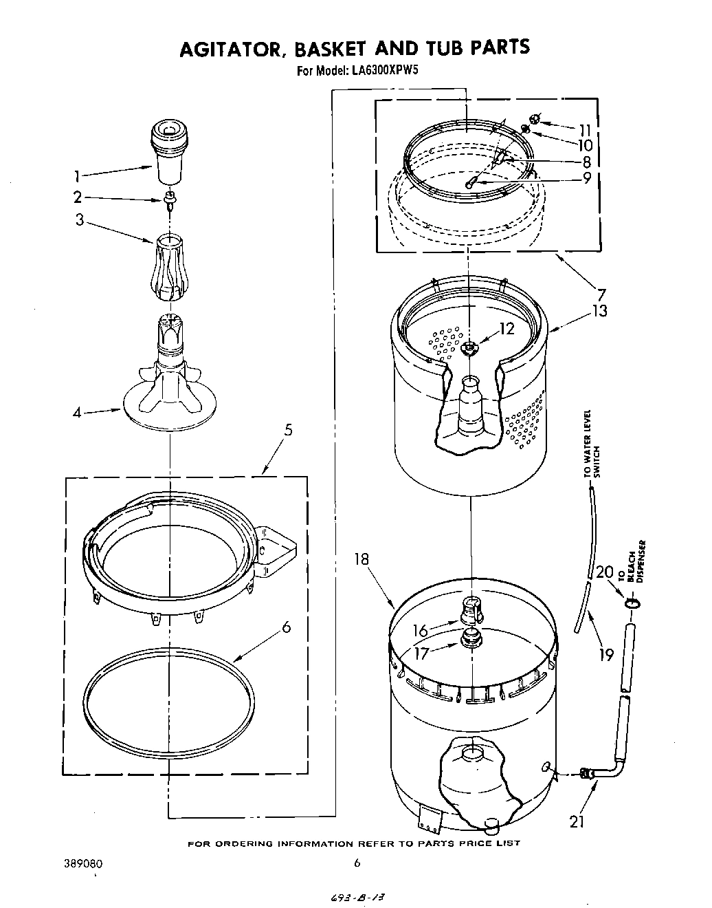 04 - AGITATOR, BASKET AND TUB