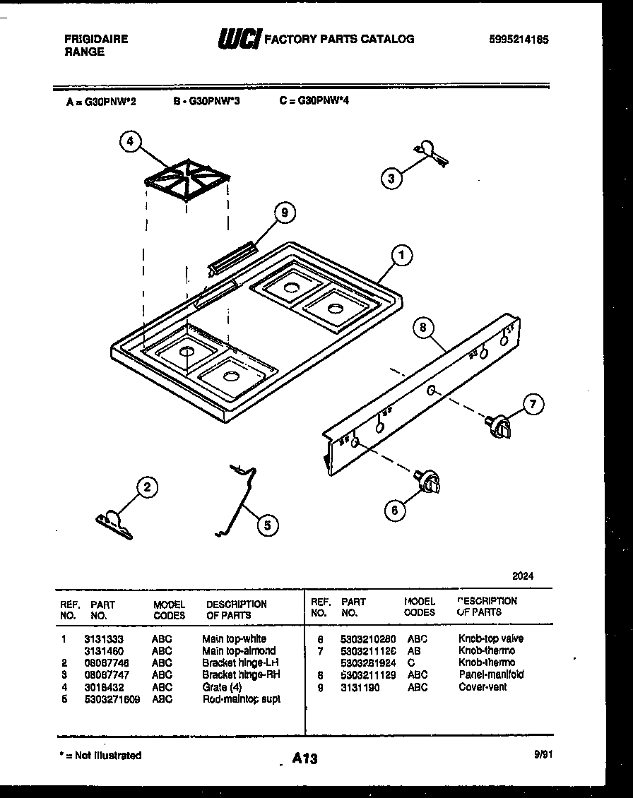 03 - COOKTOP PARTS