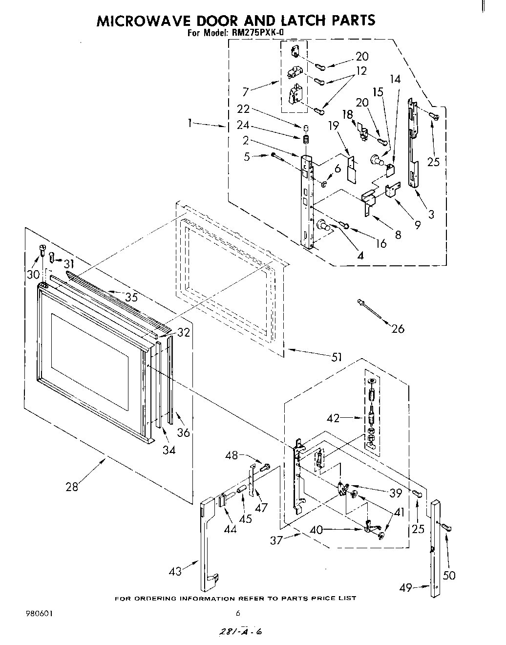 04 - MICROWAVE DOOR AND LATCH