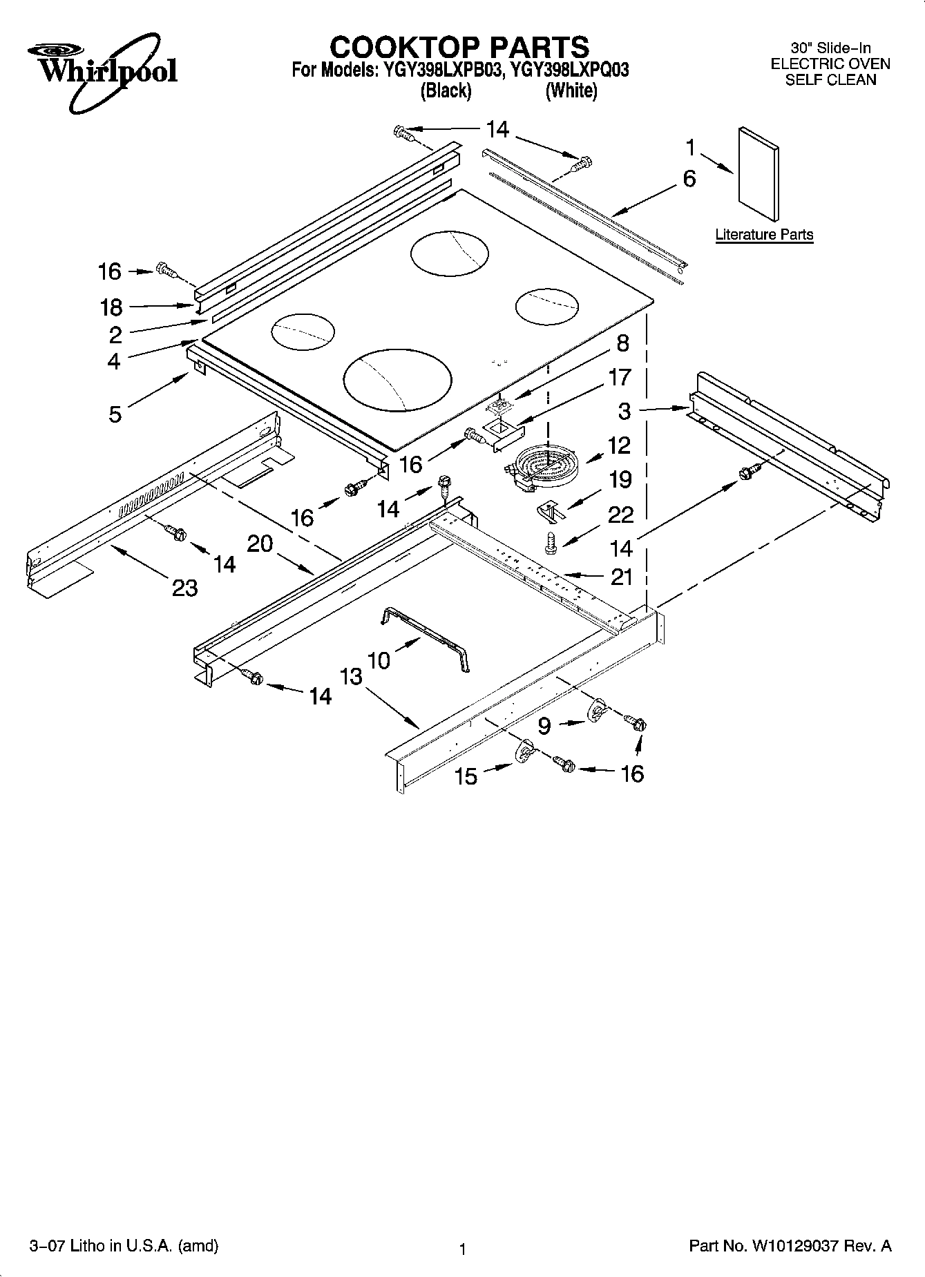 01 - COOKTOP PARTS