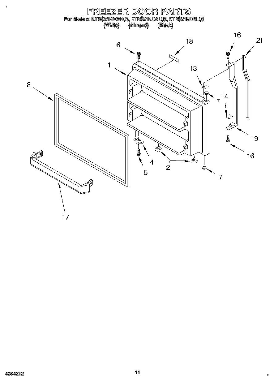 06 - FREEZER DOOR, LIT/OPTIONAL
