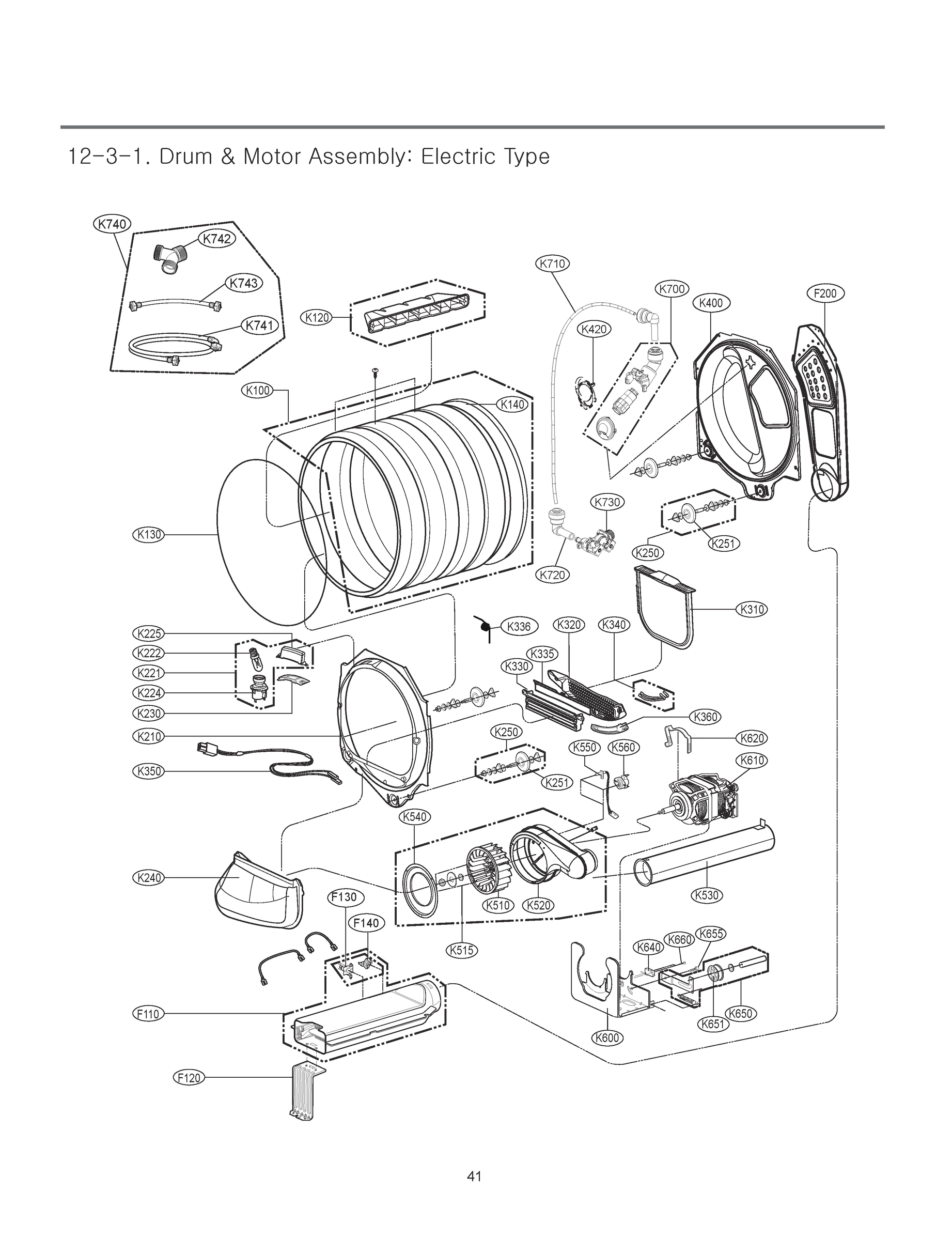 DRUM & MOTOR ASSEMBLY