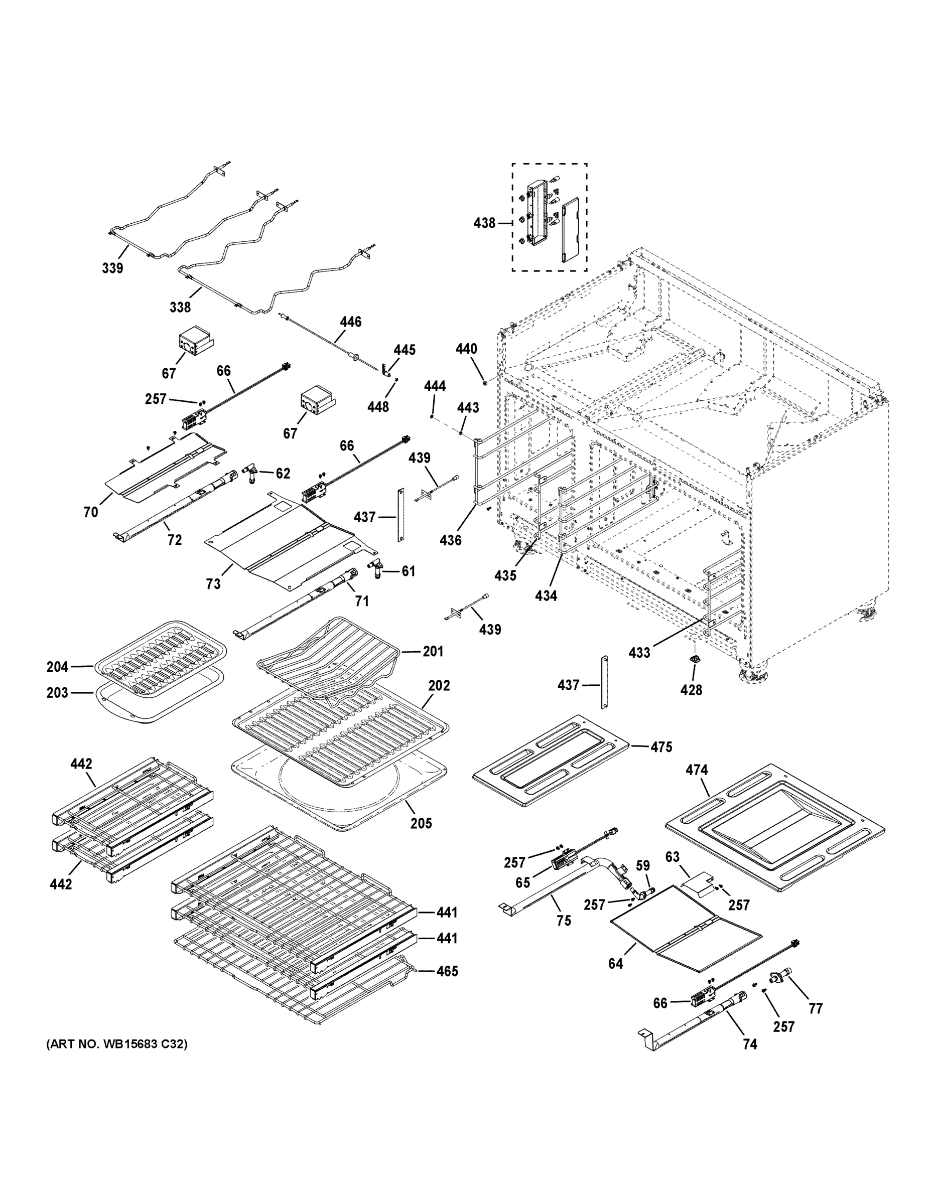 OVEN CAVITY PARTS