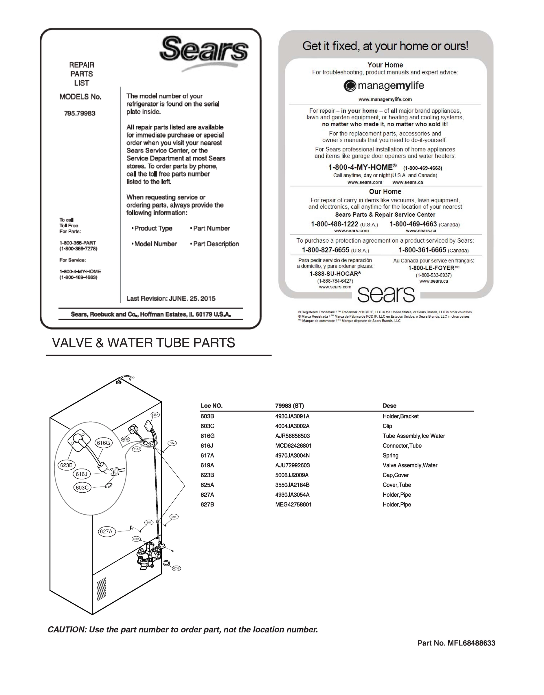 VALVE & WATER TUBE PARTS