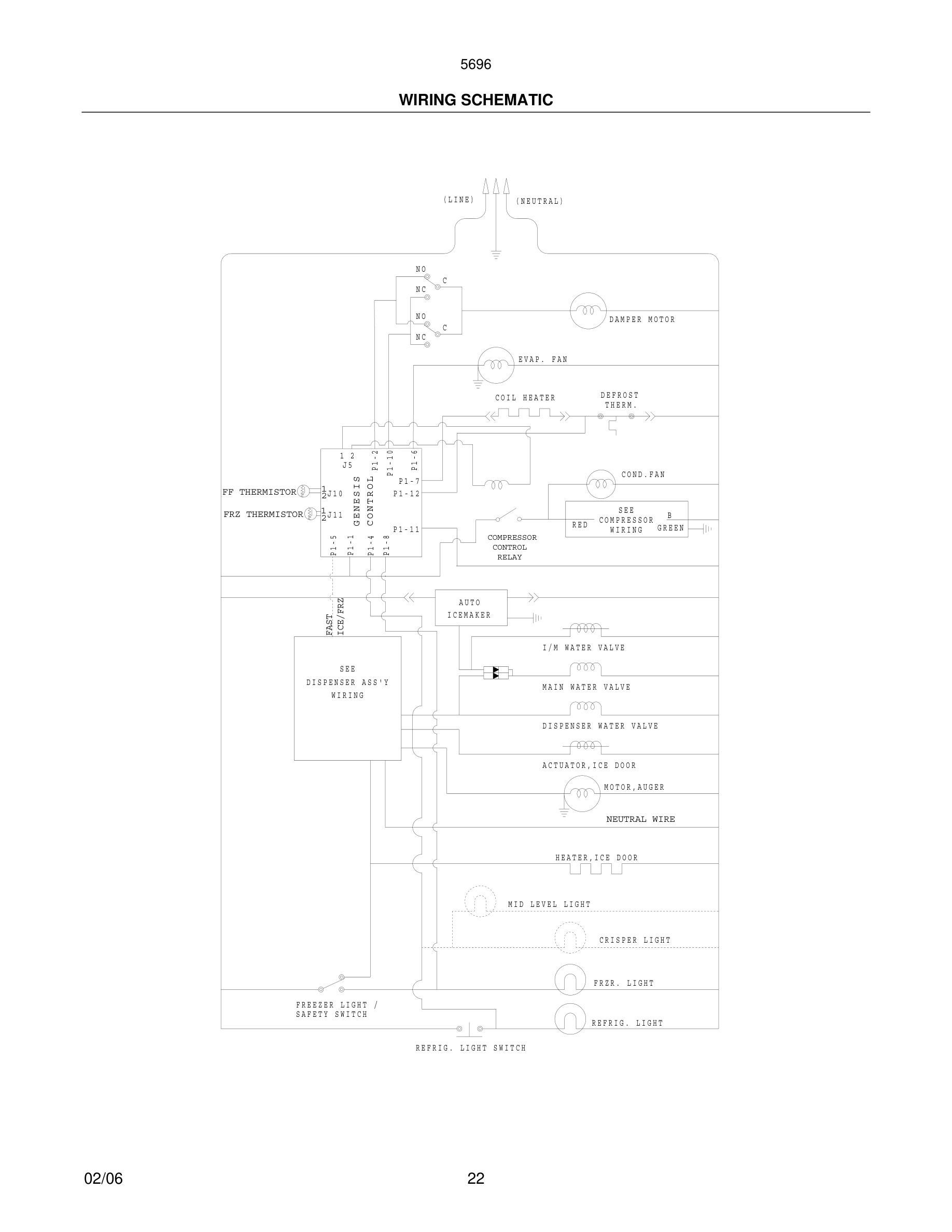 22 - WIRING SCHEMATIC