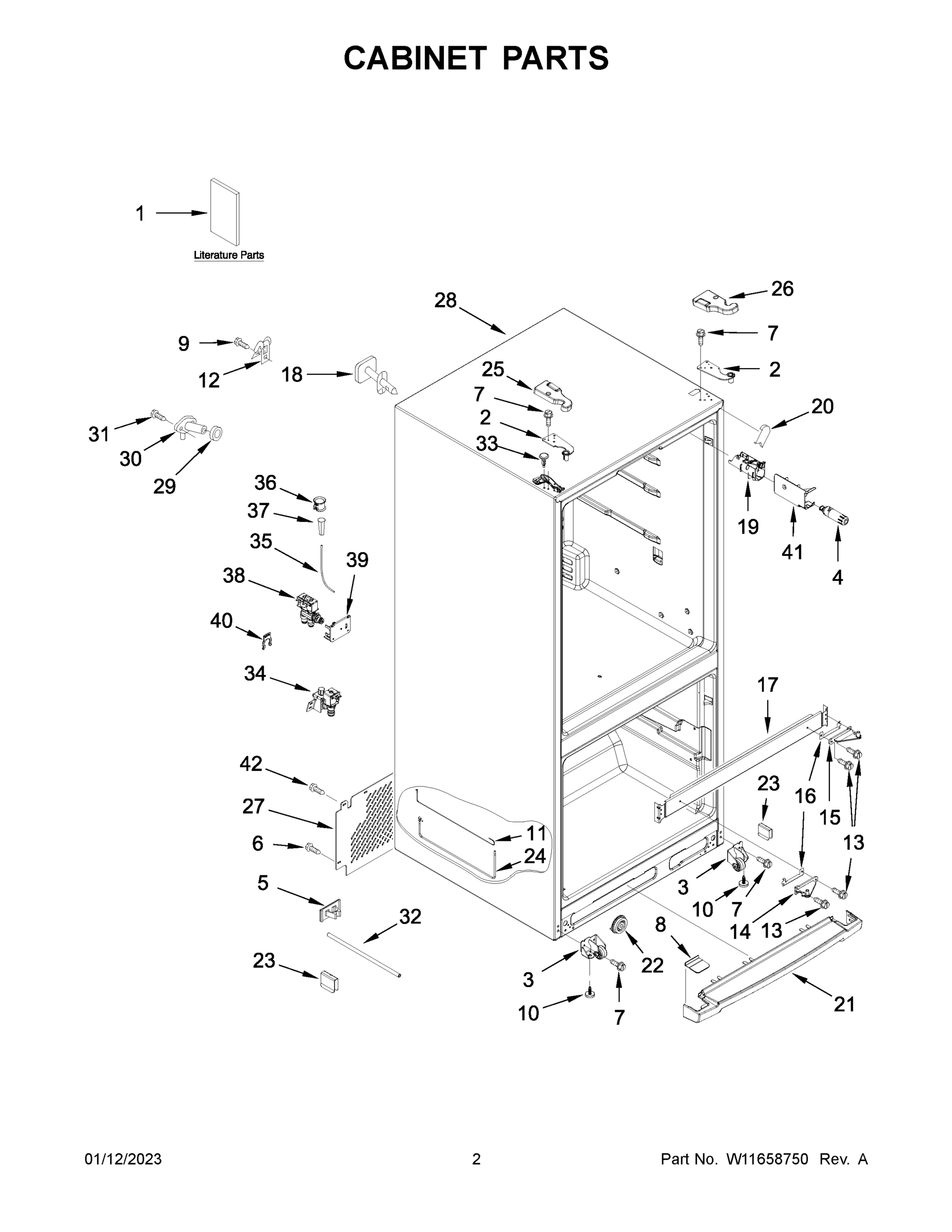 02 - CABINET PARTS