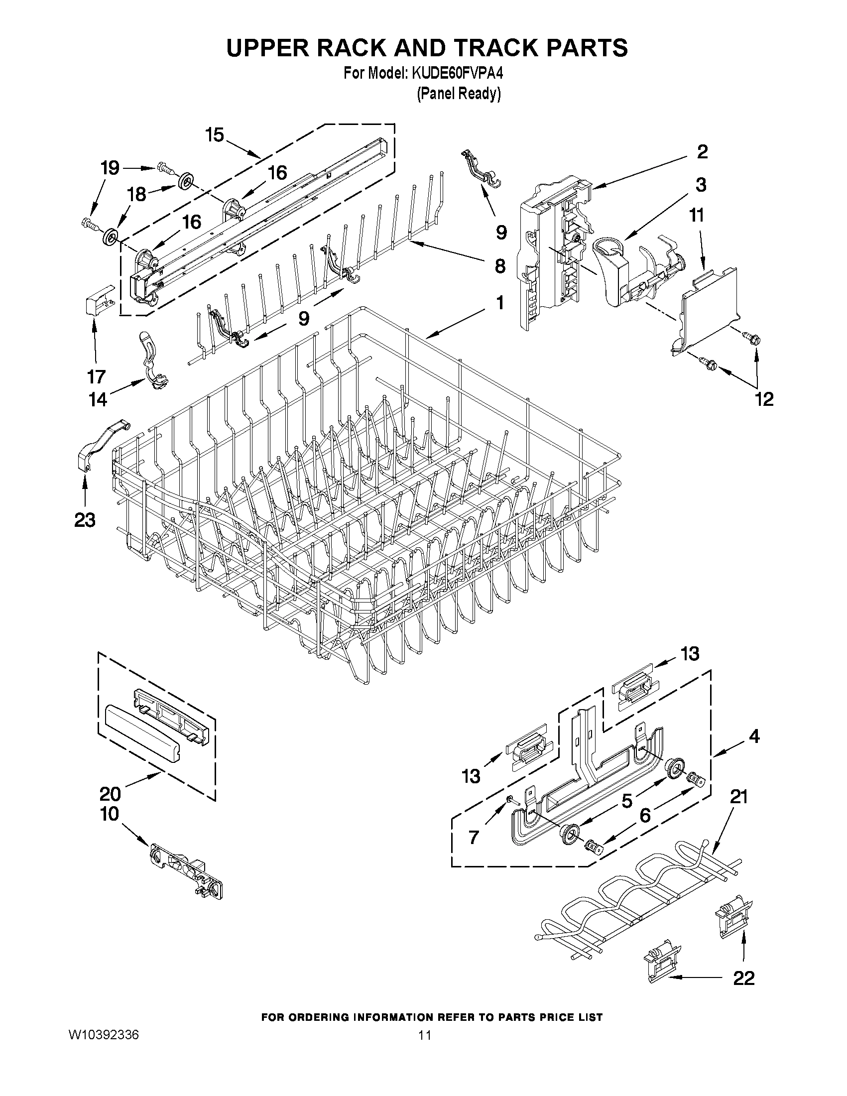 09 - UPPER RACK AND TRACK PARTS