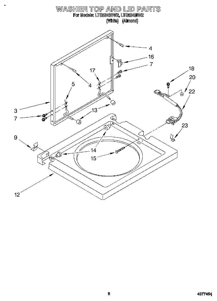 06 - WASHER TOP AND LID