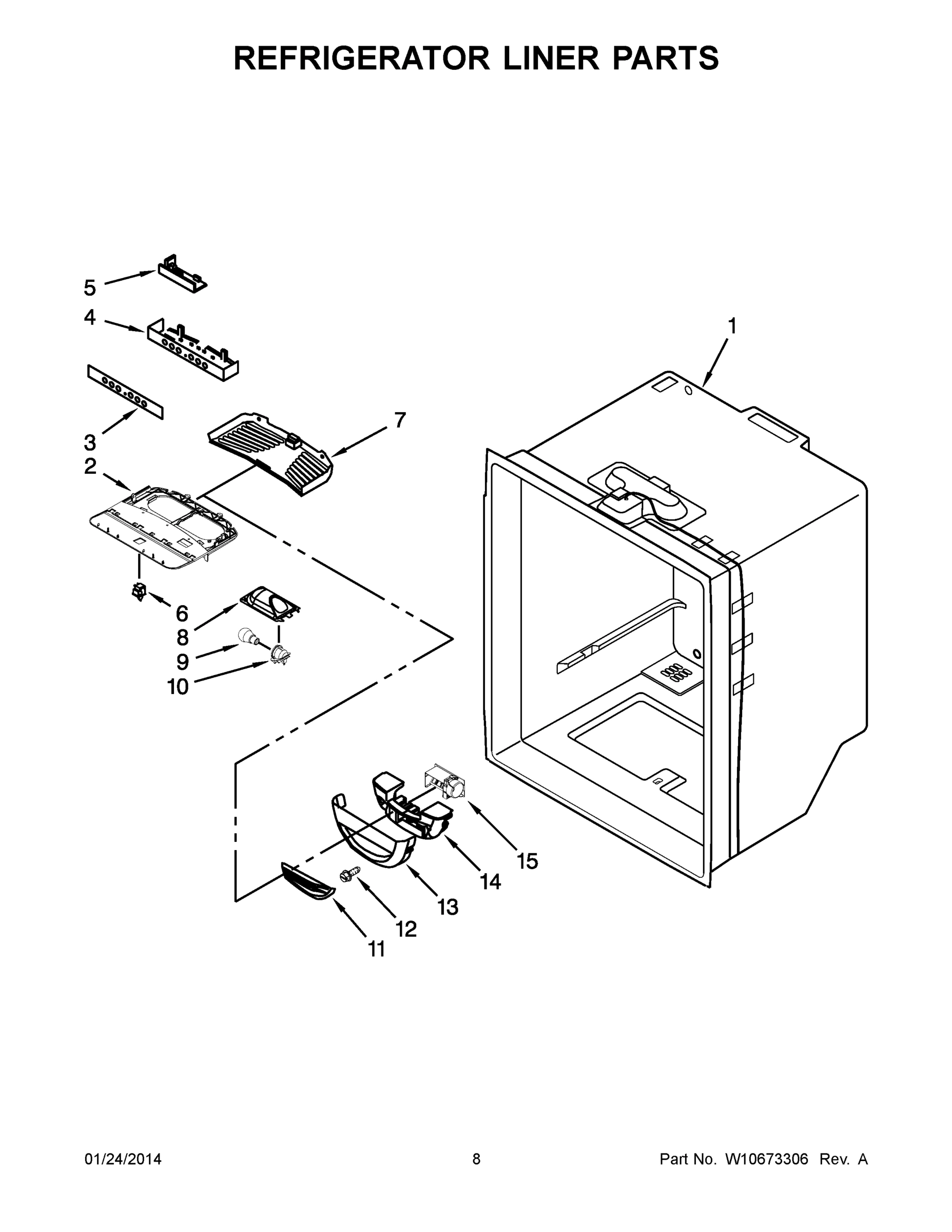 05 - REFRIGERATOR LINER PARTS