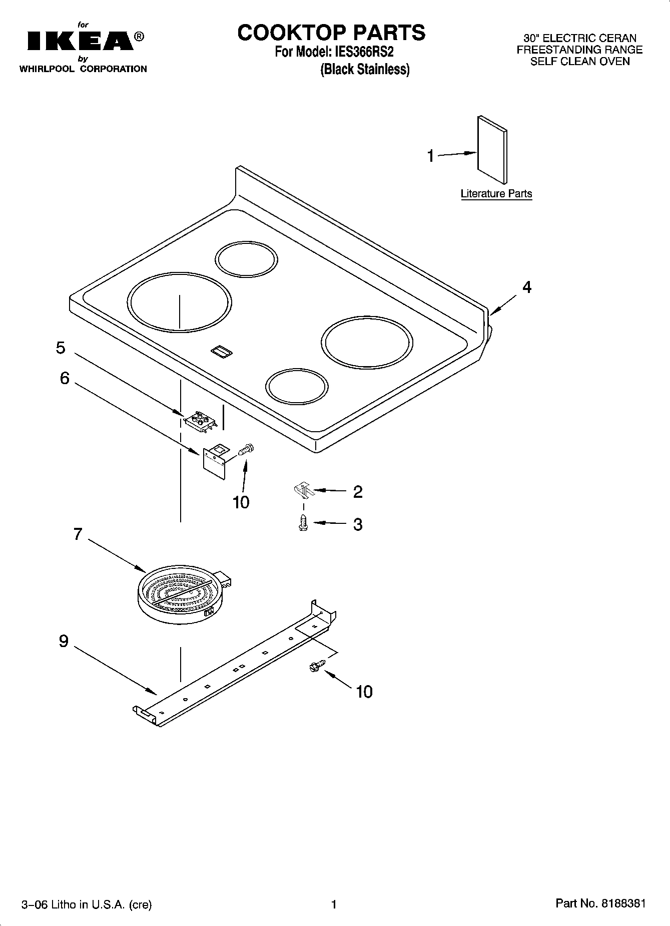 01 - COOKTOP PARTS