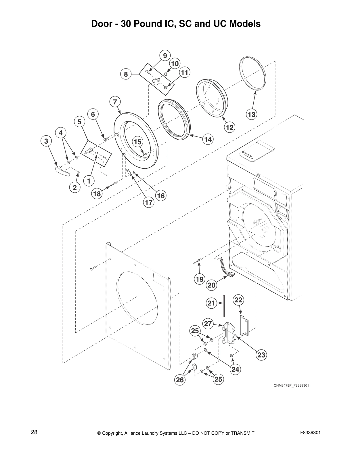 Door - 30 Pound IC, SC and UC Models