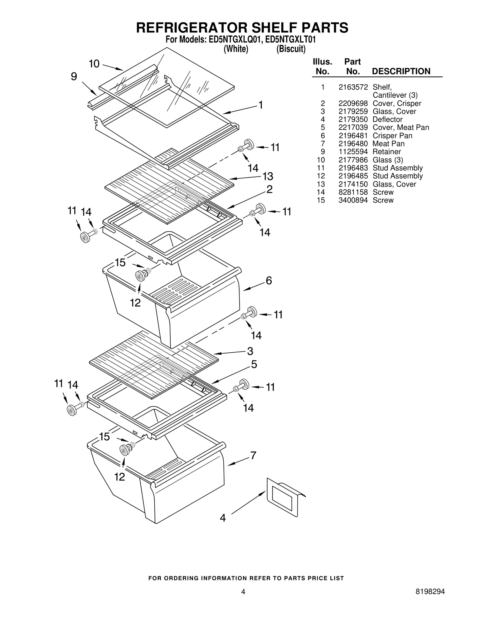 REFRIGERATOR SHELF PARTS
