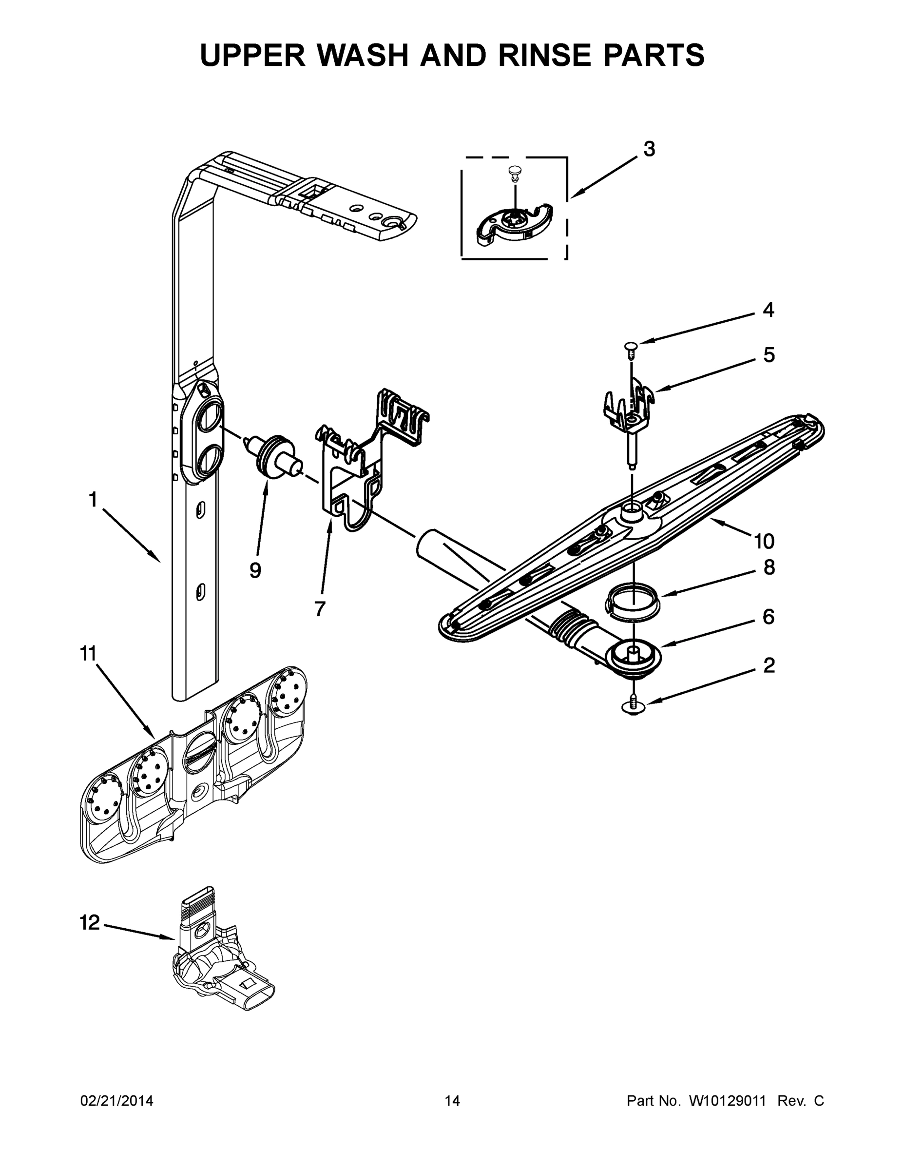 08 - UPPER WASH AND RINSE PARTS