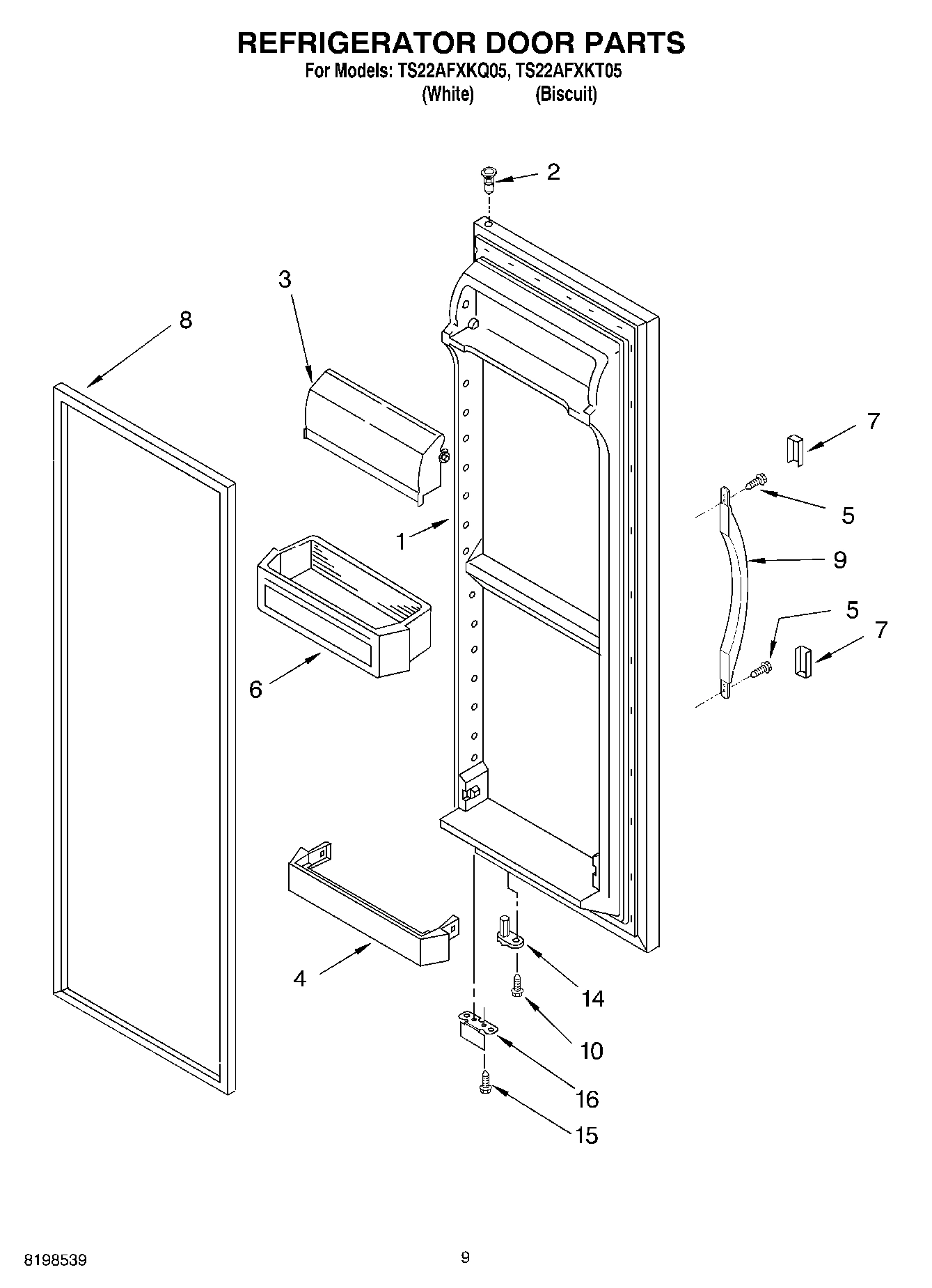 07 - REFRIGERATOR DOOR PARTS