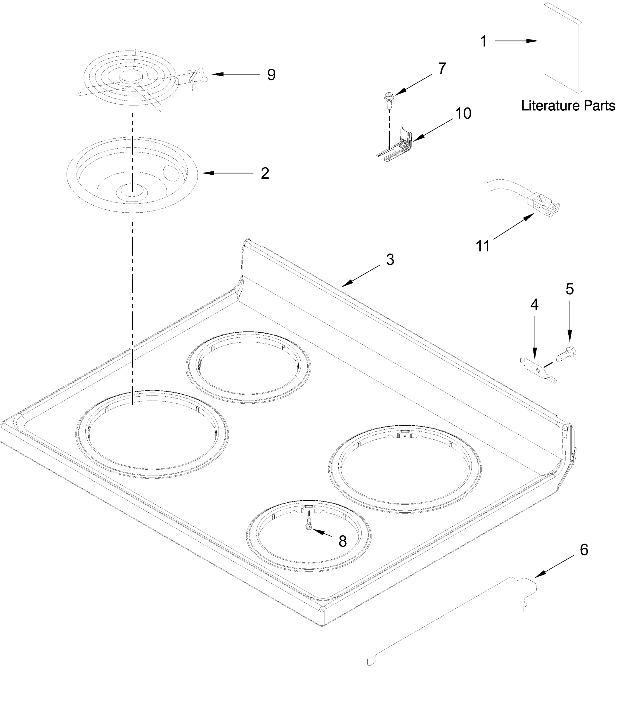 COOKTOP PARTS