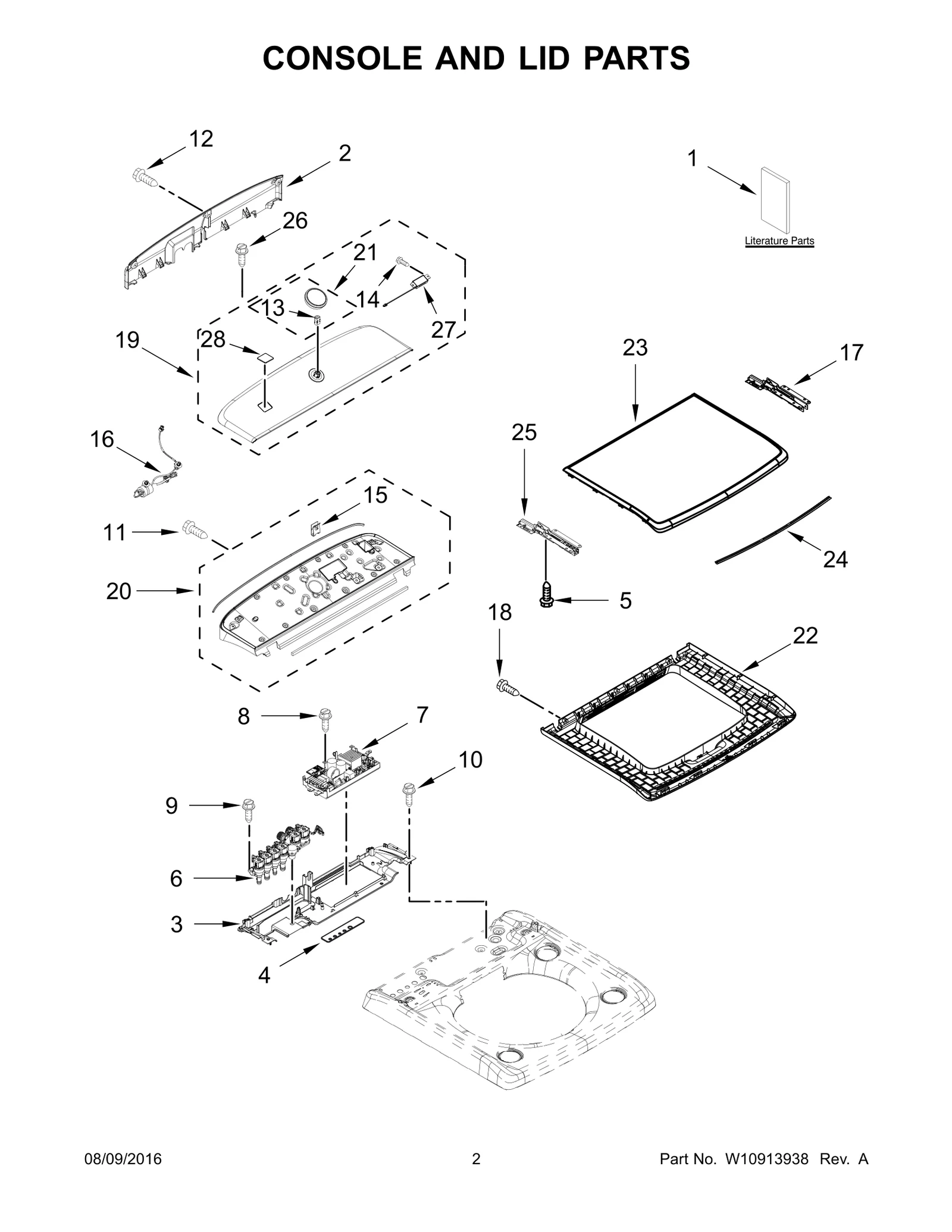 CONSOLE AND LID PARTS