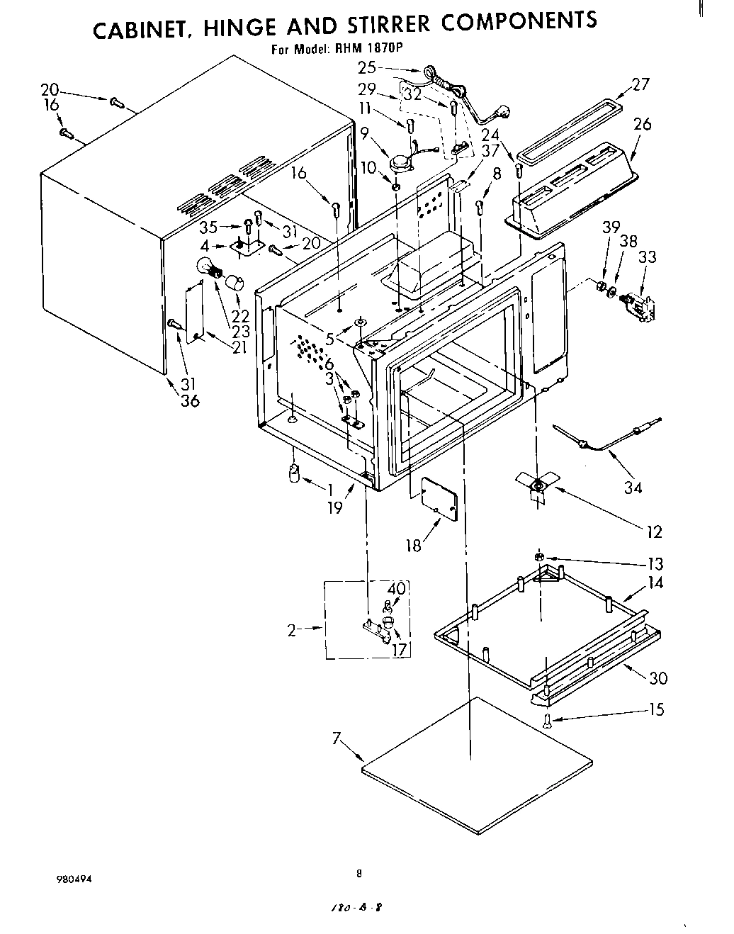 06 - CABINET, HINGE AND STIRRER