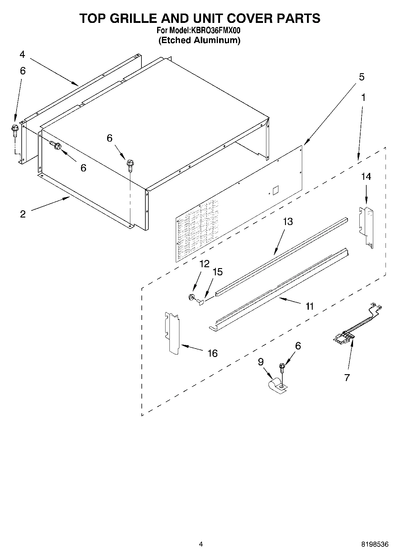 03 - TOP GRILLE AND UNIT COVER PARTS
